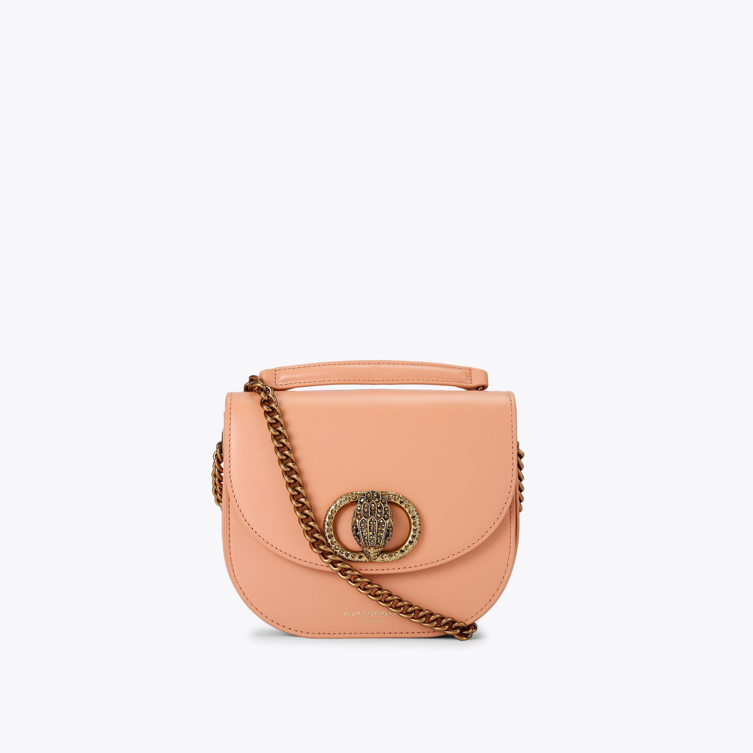 carvela by kurt geiger CHELSEA SADDLE BAG Tan Leather Saddle Bag by KURT GEIGER LONDON