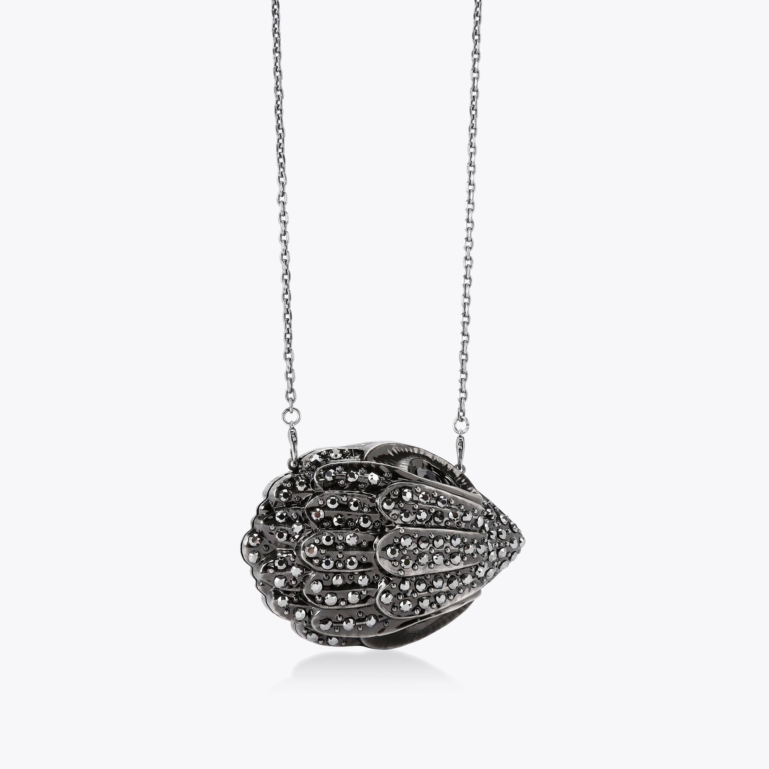 MICRO EAGLE CLUTCH Black Crystal Eagle Head Clutch by KURT GEIGER LONDON