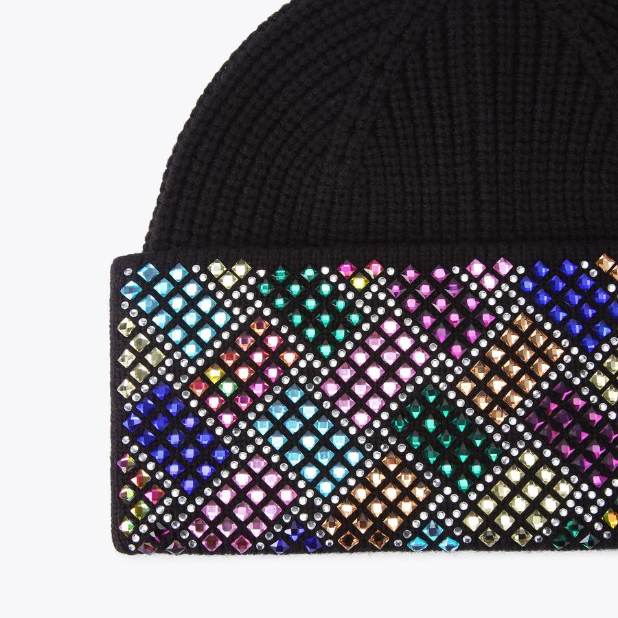 CRYSTAL KENSINGTON BEANIE Crystal Turn Up Beanie by KURT 