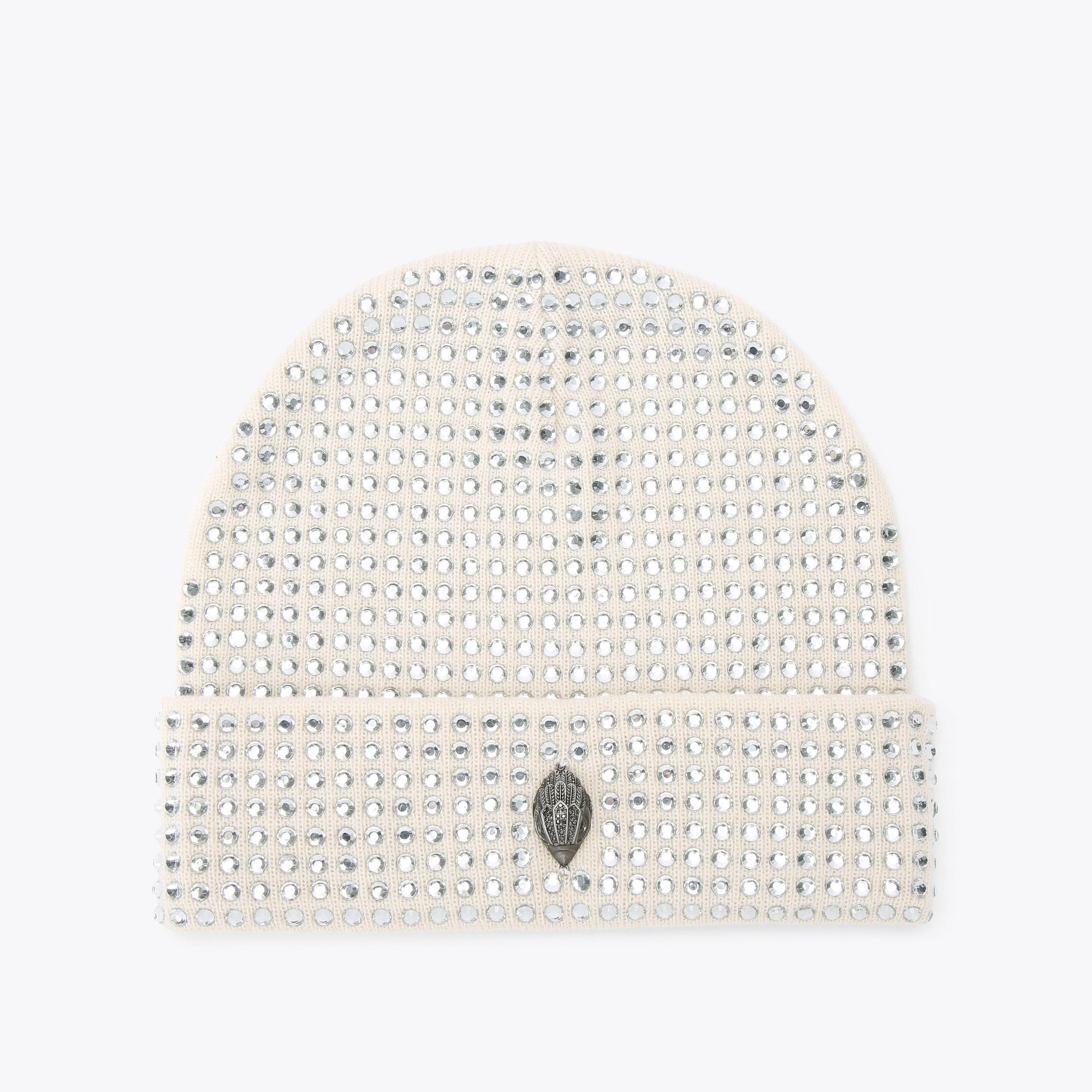 CRYSTAL EAGLE BEANIE Bone Crystal Beanie Hat by KURT GEIGER