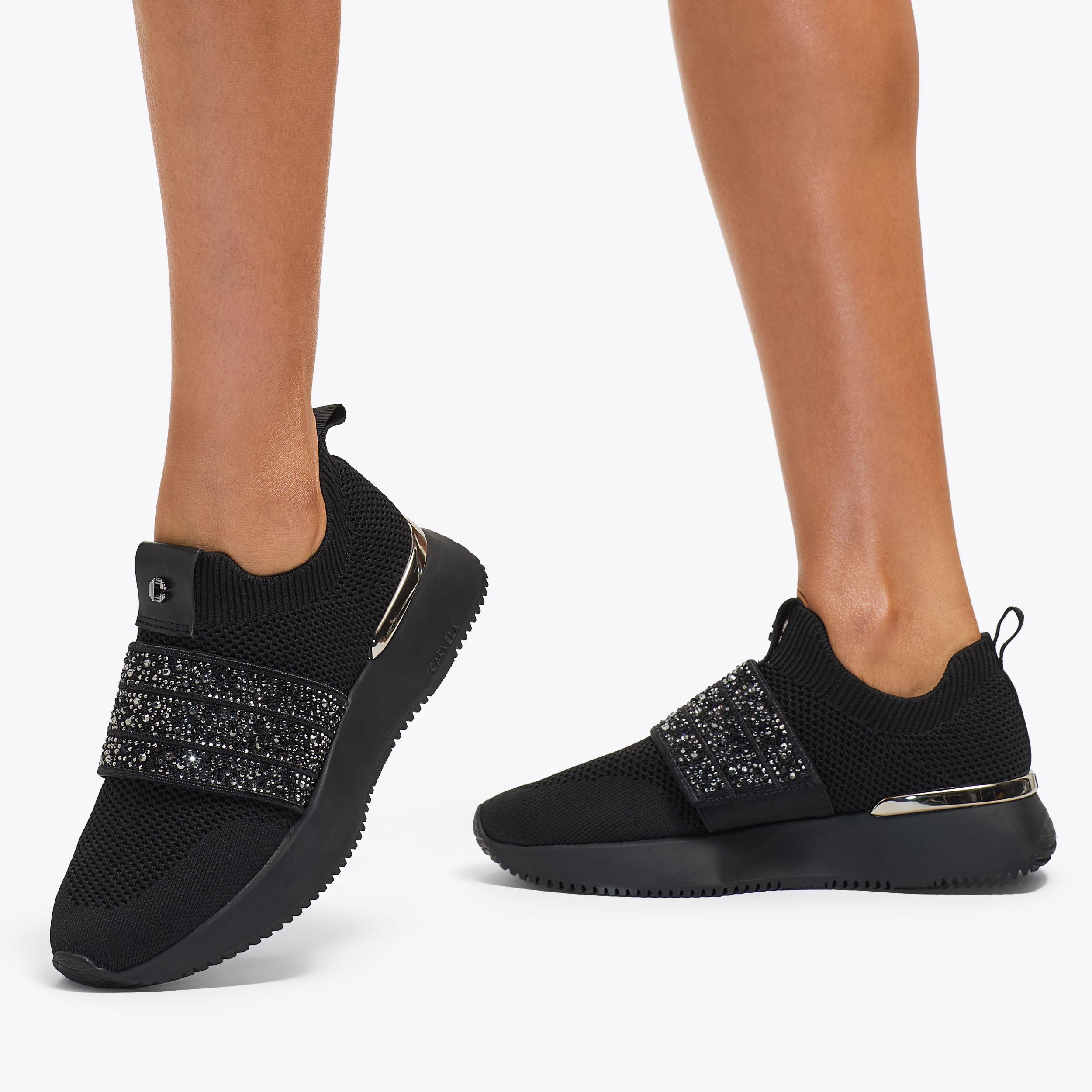 Embellished slip on trainers clearance