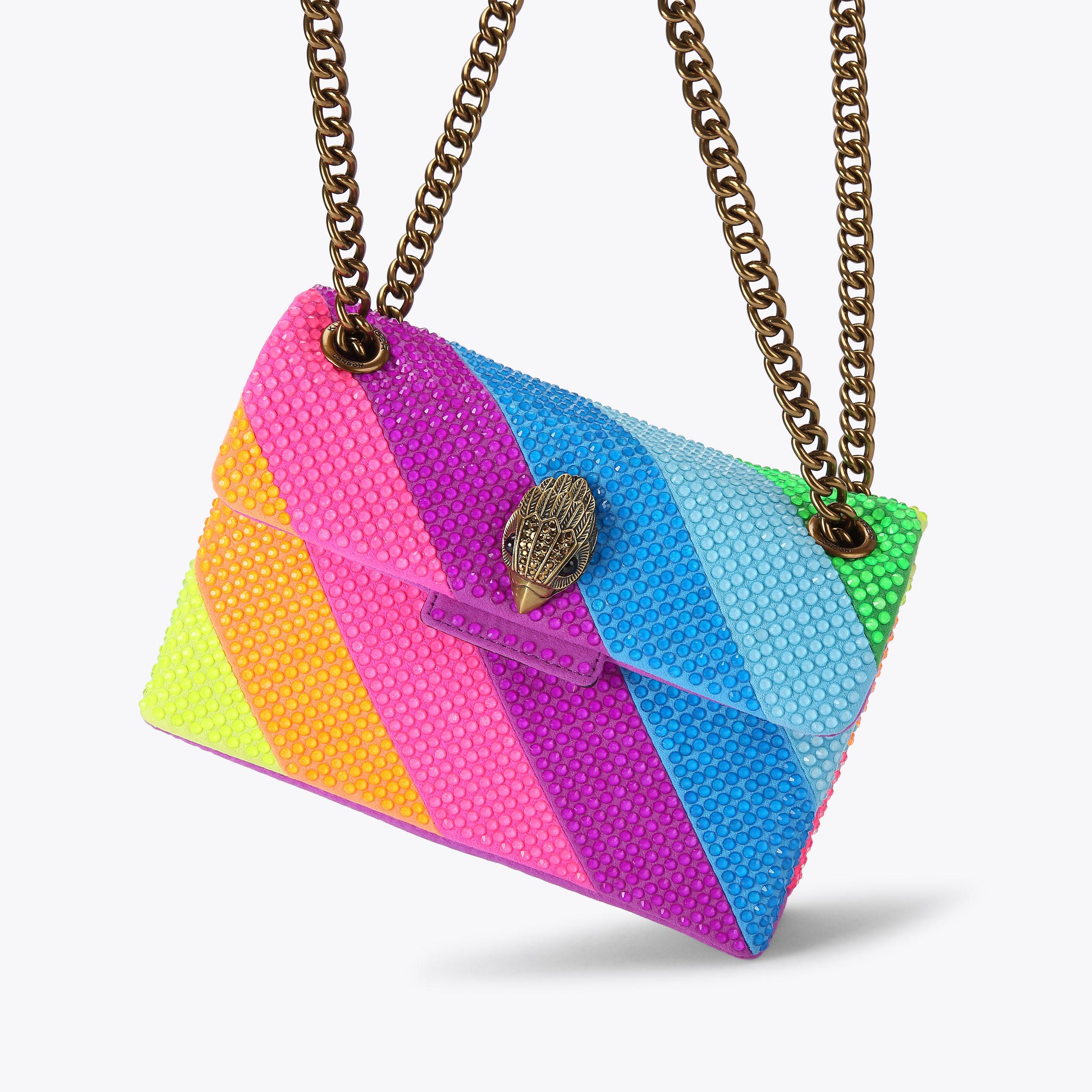 ★NlCK&NLCOLE★ CRYSTAL WAVE POINT MESSENGER BAG_BURGUNDY fabric-mini-kensington-l-other