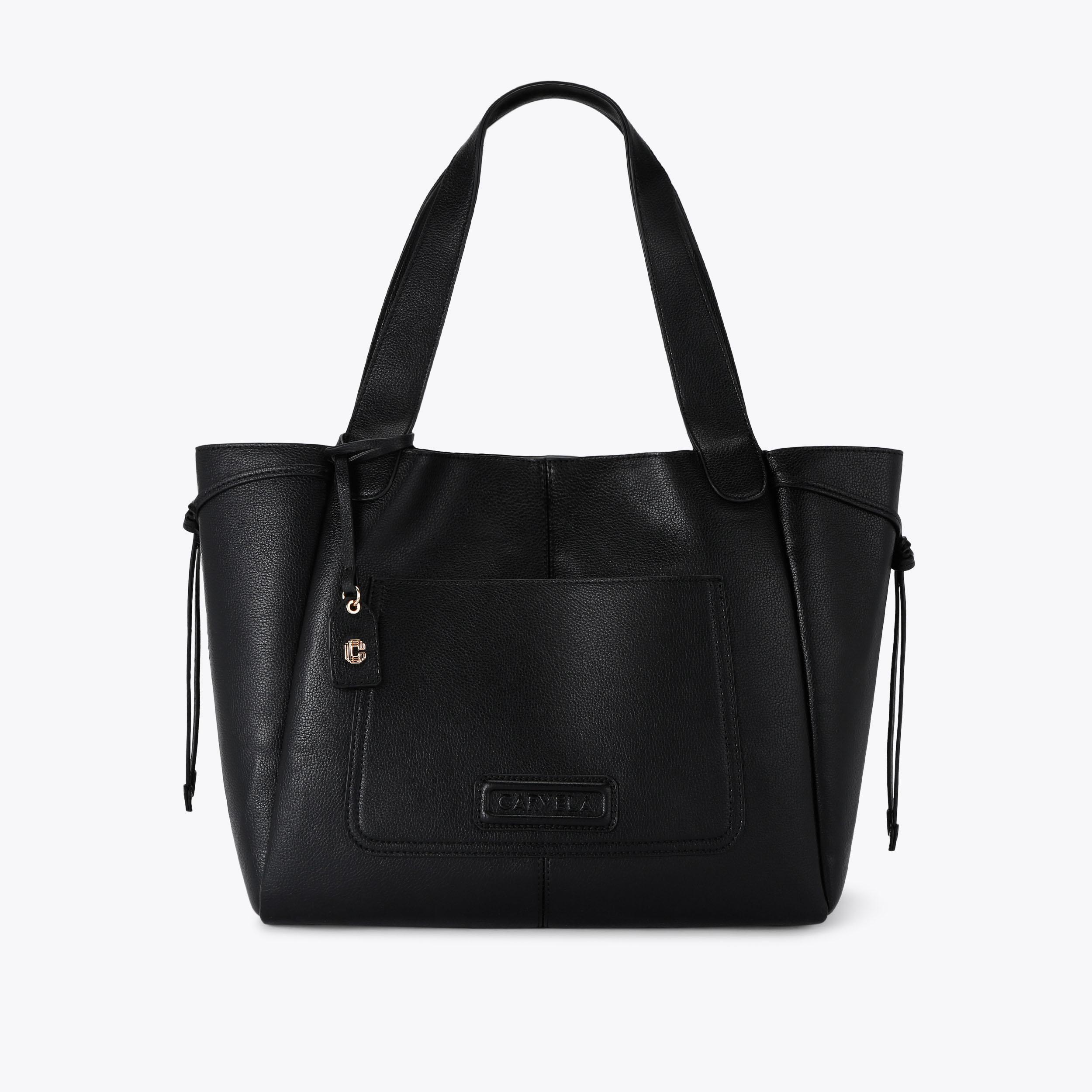 MILANO TOTE Black Tote Bag by CARVELA