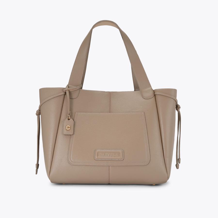 MILANO TOTE Taupe Shoulder Bag by CARVELA