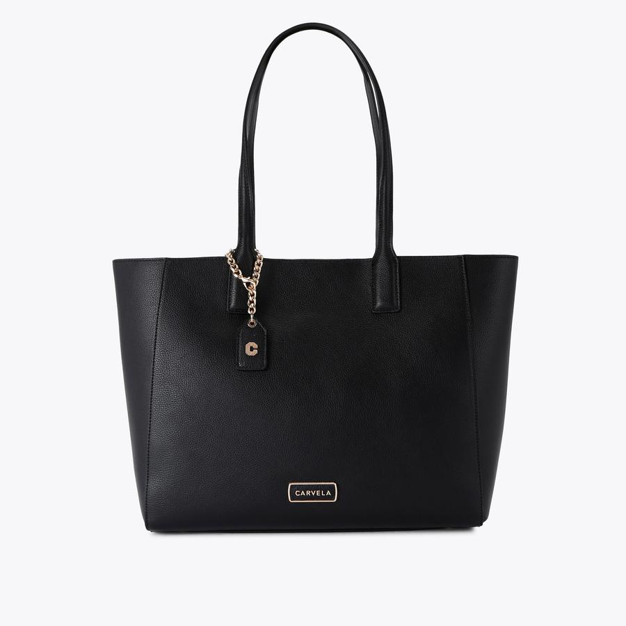 Black winged tote bag store