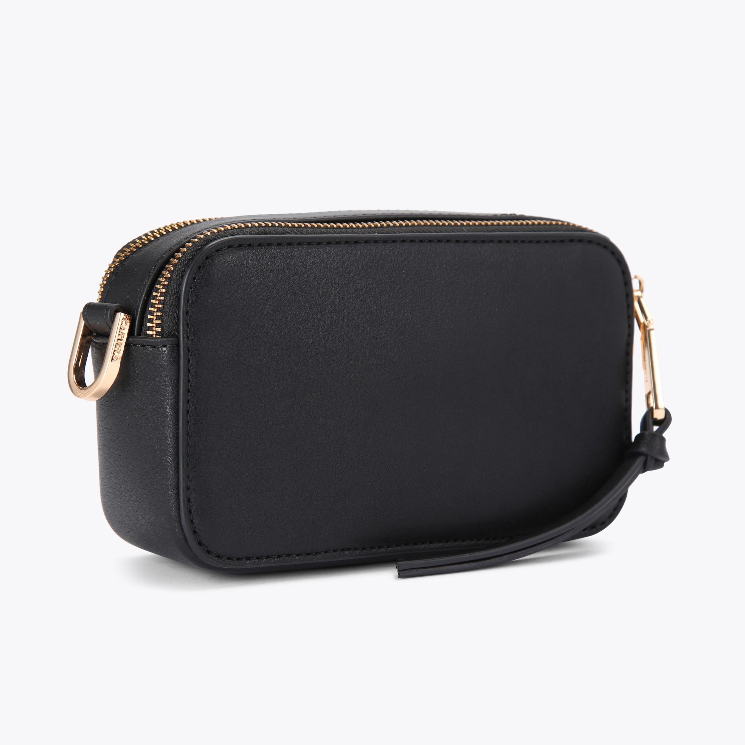 MINI ROMA CIRCLE Black Camera Bag by CARVELA