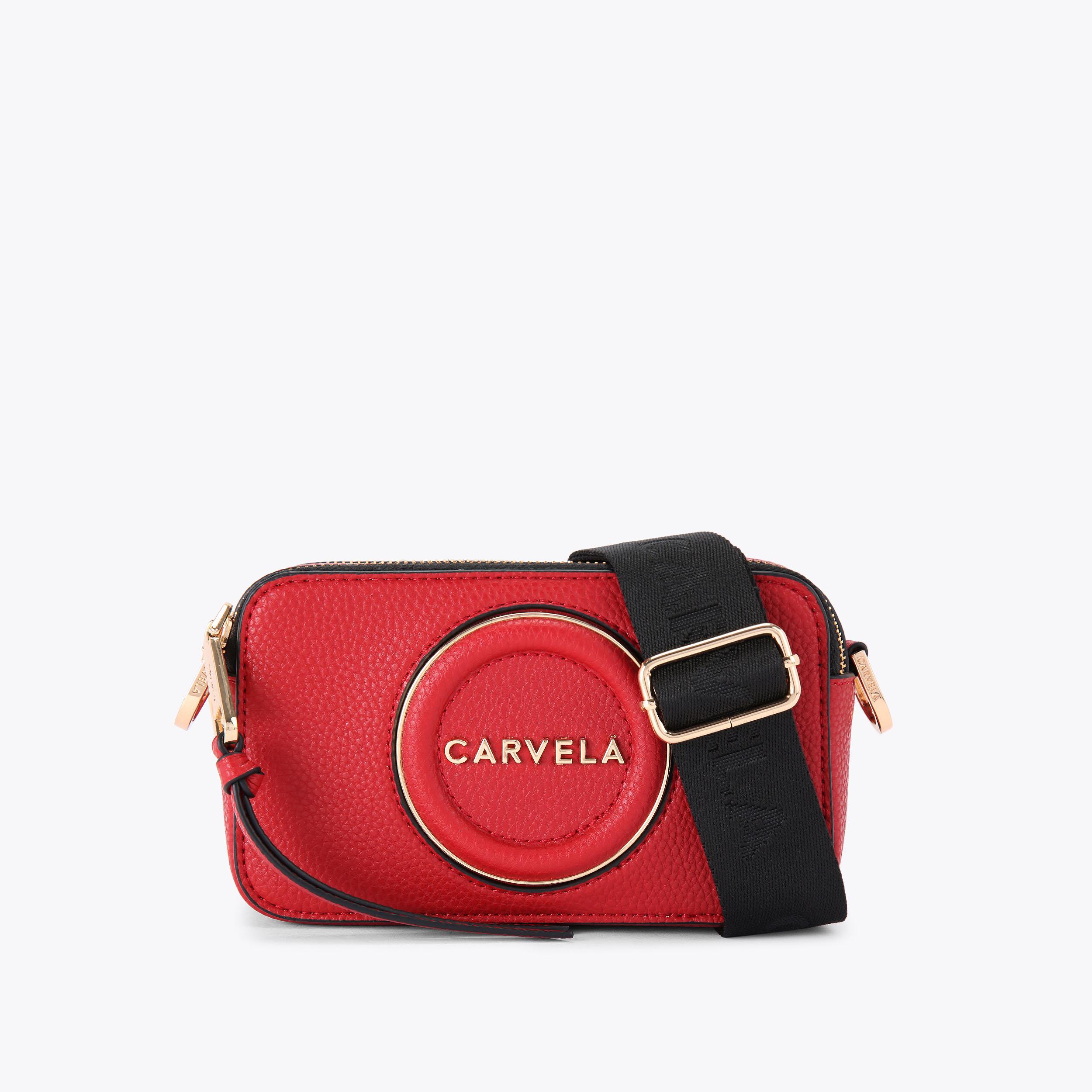 MINI ROMA CIRCLE Black Camera Bag by CARVELA