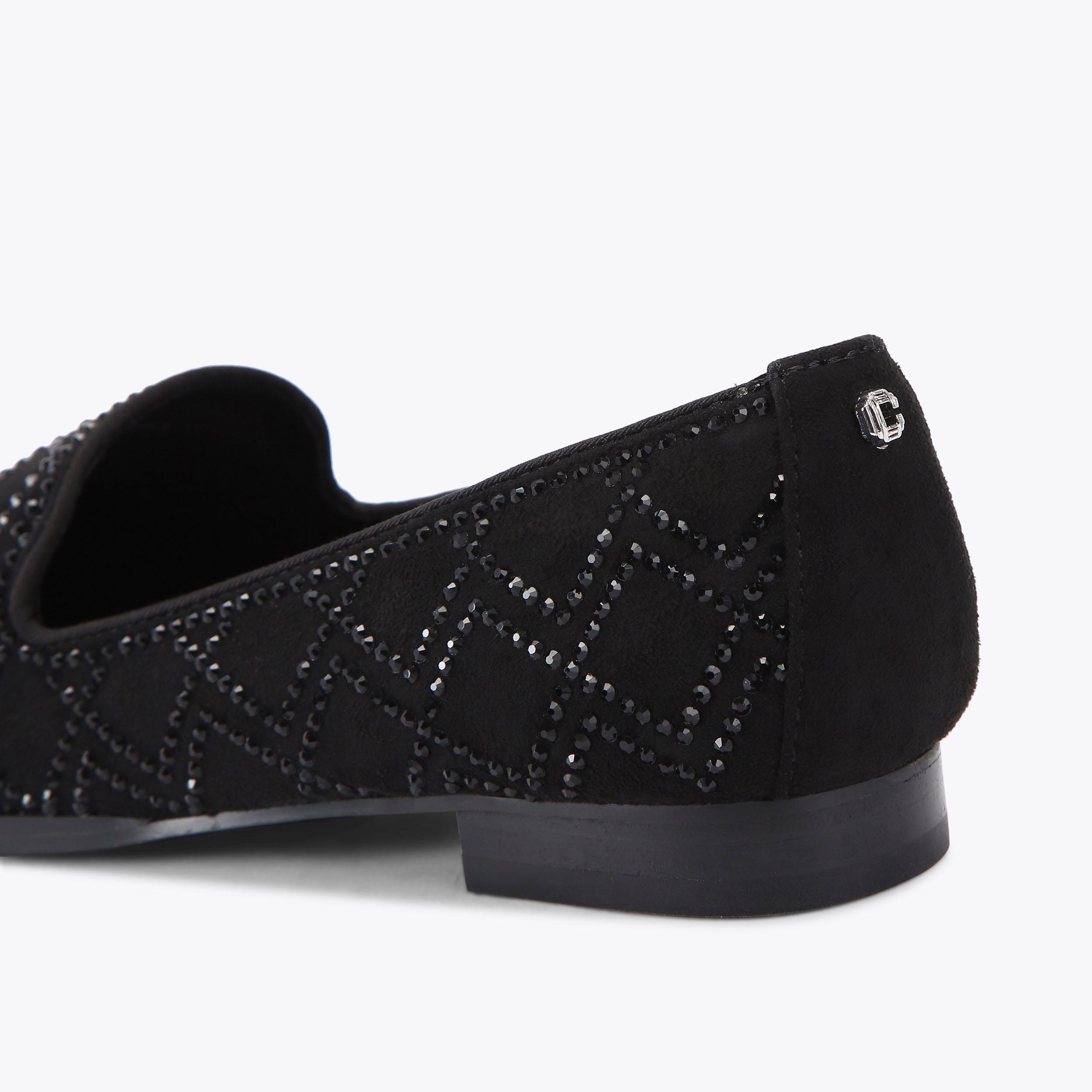 KINGSLEY LOAFER Black Crystal Slip On Loafer by CARVELA KINGSLEY LOAFER Black Crystal Slip On Loafer by CARVELA