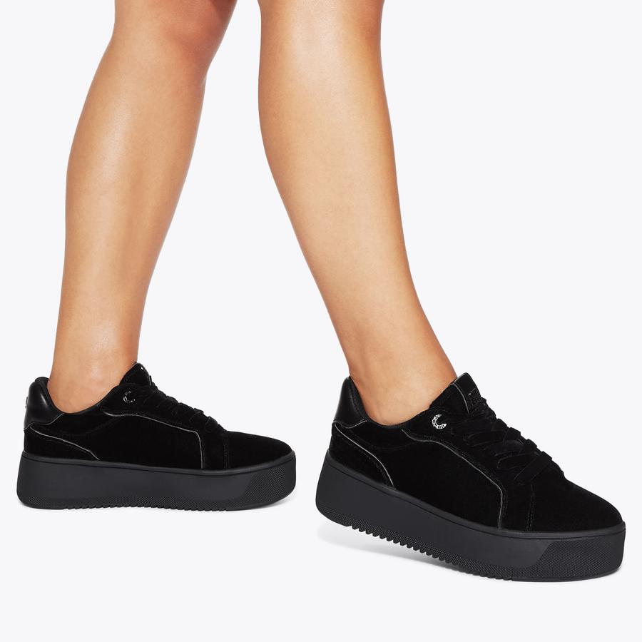 Velvet platform sneakers new arrivals