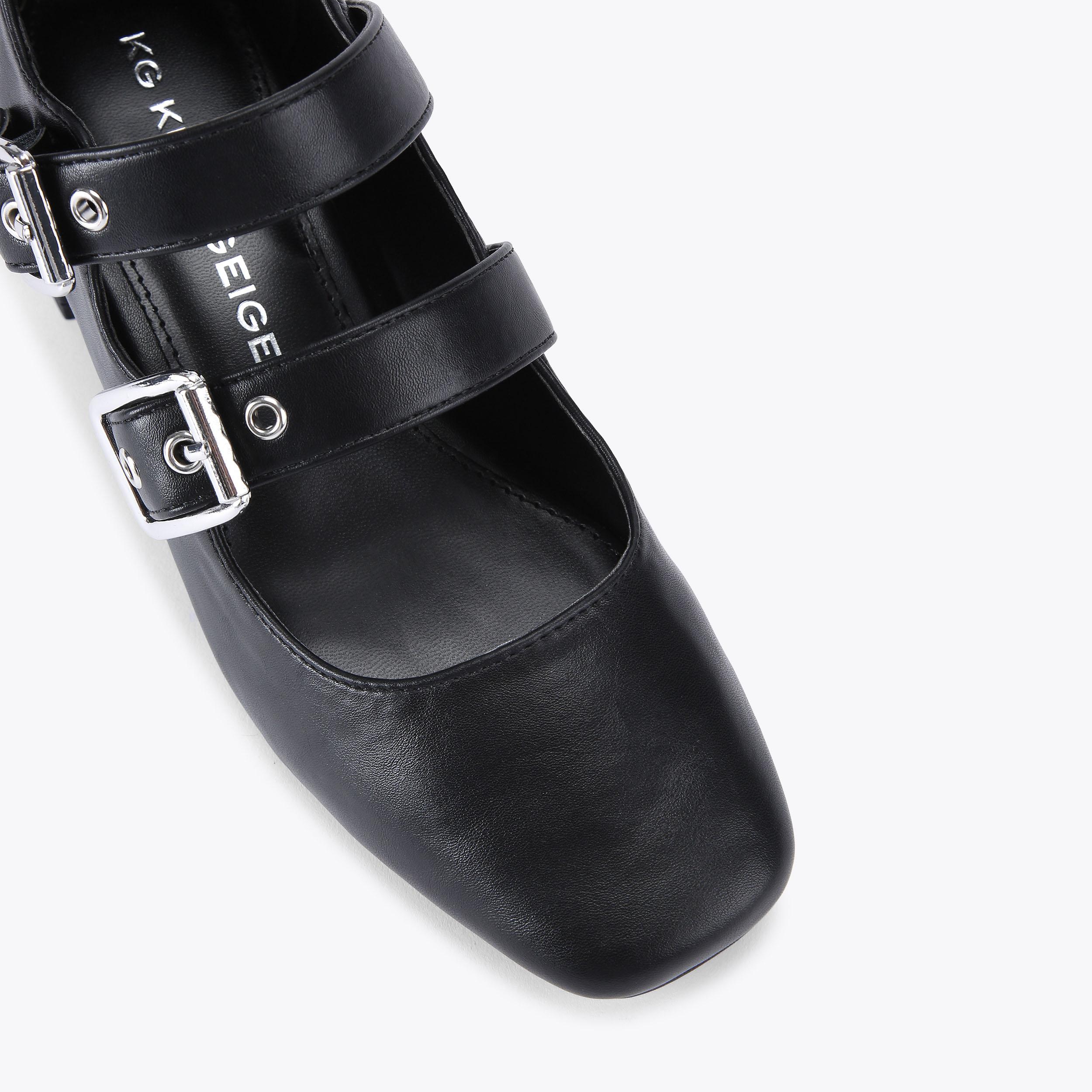 SELENA Black Court Heels by KG KURT GEIGER