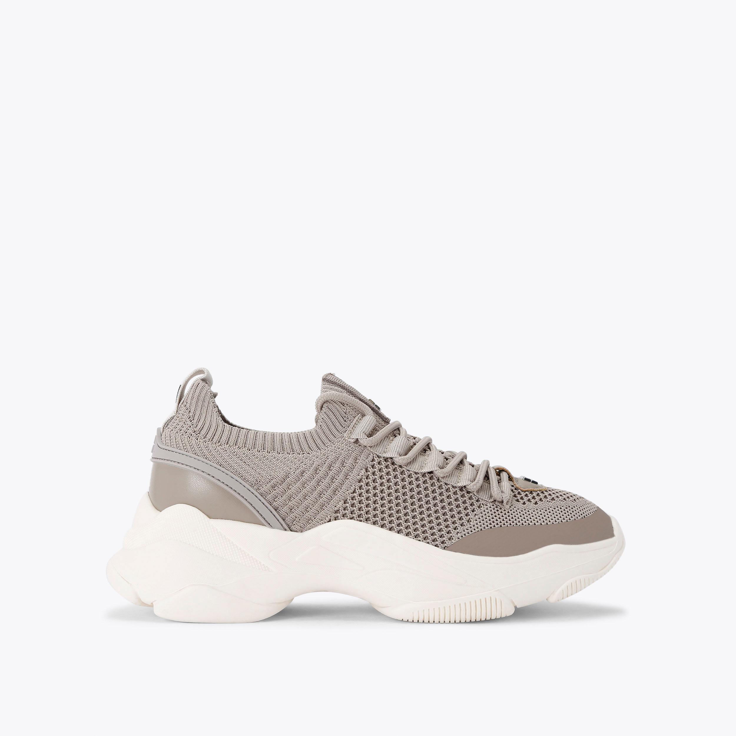 carvela by kurt geiger LIVELY Taupe Knitted Sneaker by KG KURT GEIGER