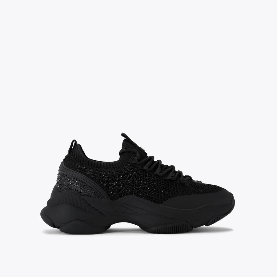 楓 LIVELY GEM Black Crystal Sneaker by KG KURT GEIGER