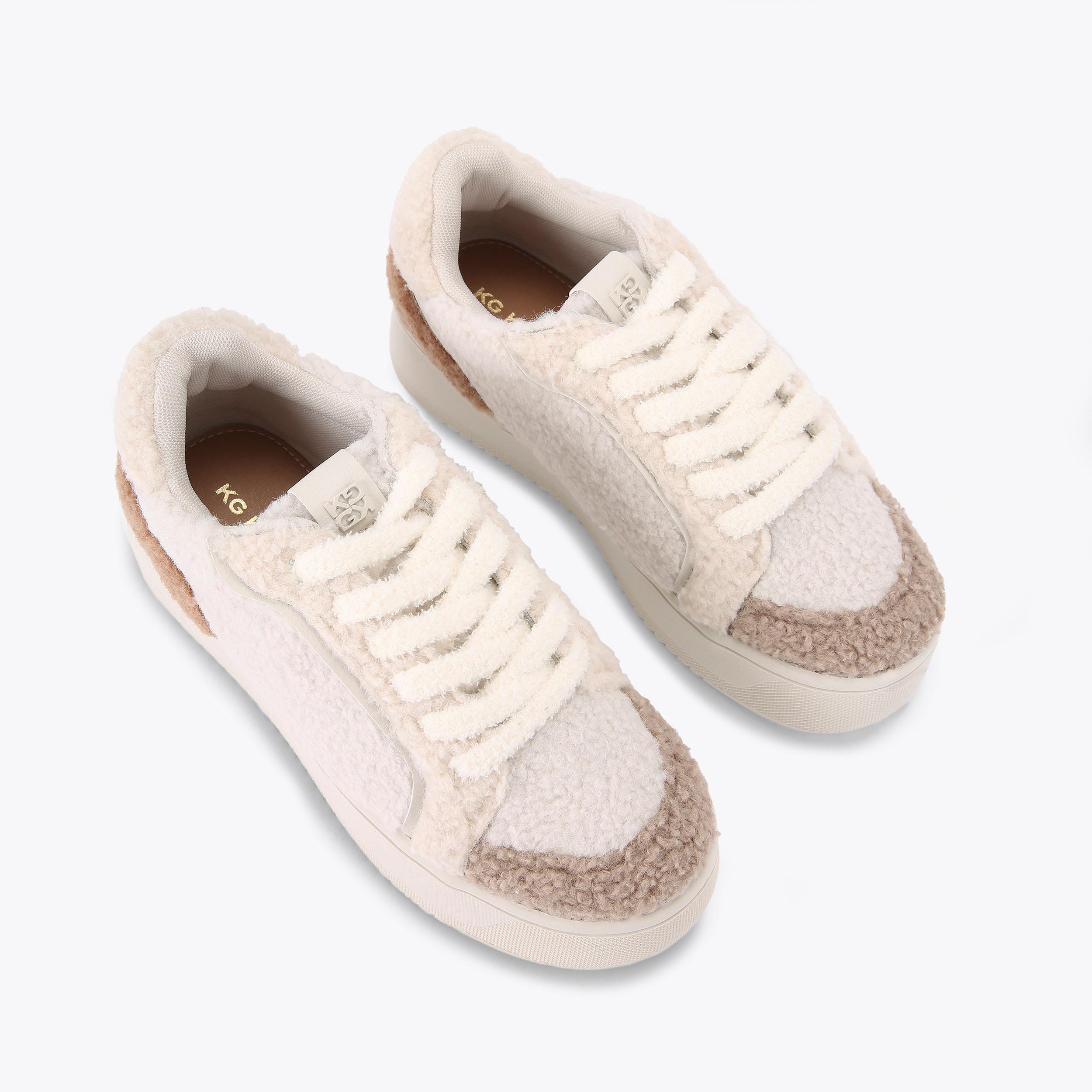 LIGHTER WARM Faux Fur Trainer by KG KURT GEIGER