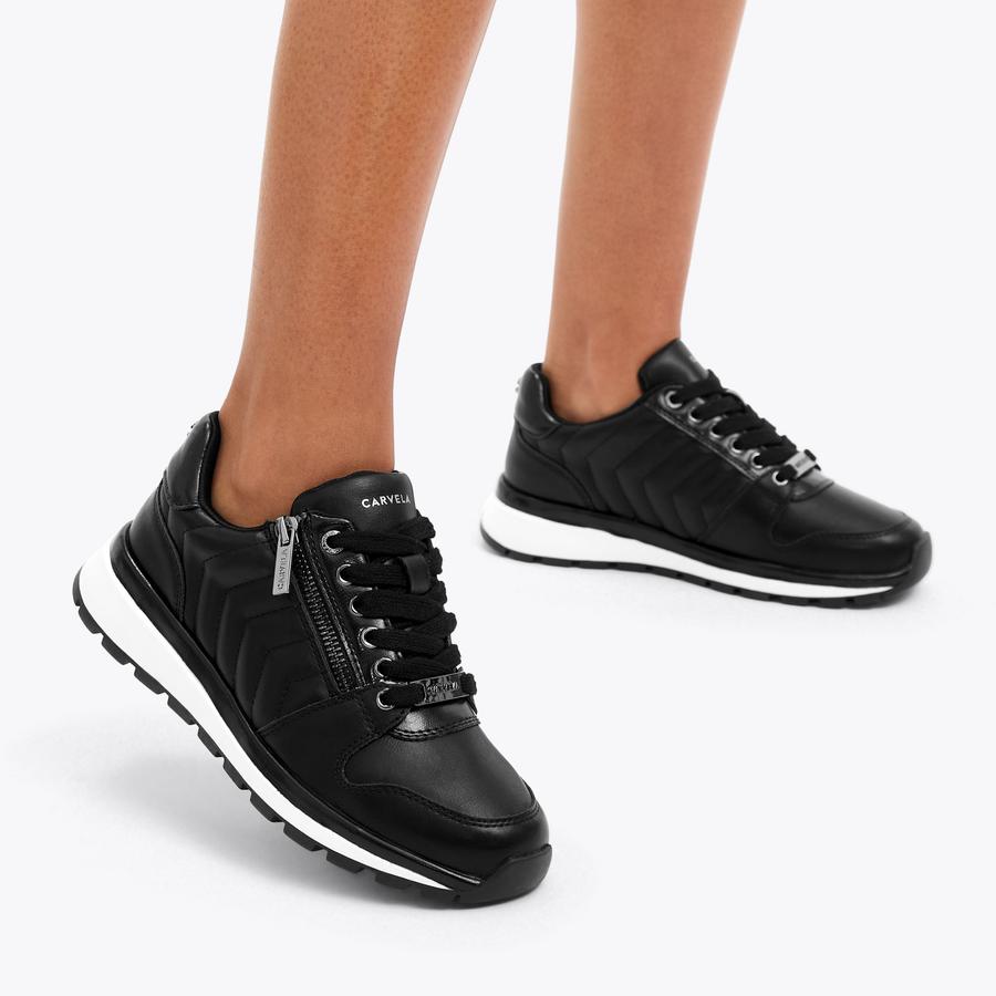 【極美品】Slang Verse PACE ZIP Black Lace Up Trainer by CARVELA