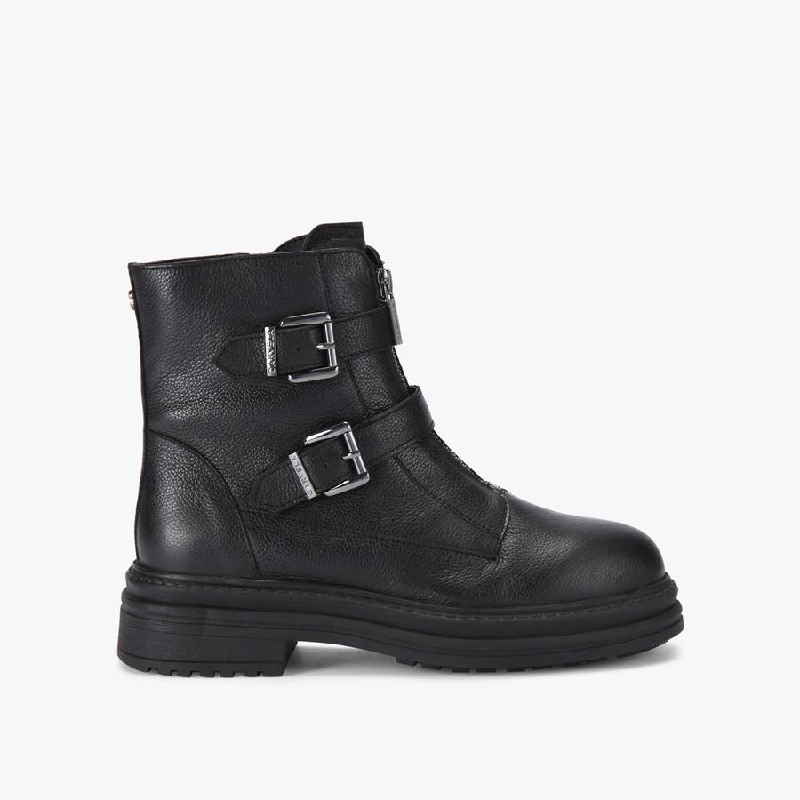 【関税込み】Cara Ankle Boots in Black Leather Cara Black Leather Ankle Boots | Zadig&Voltaire