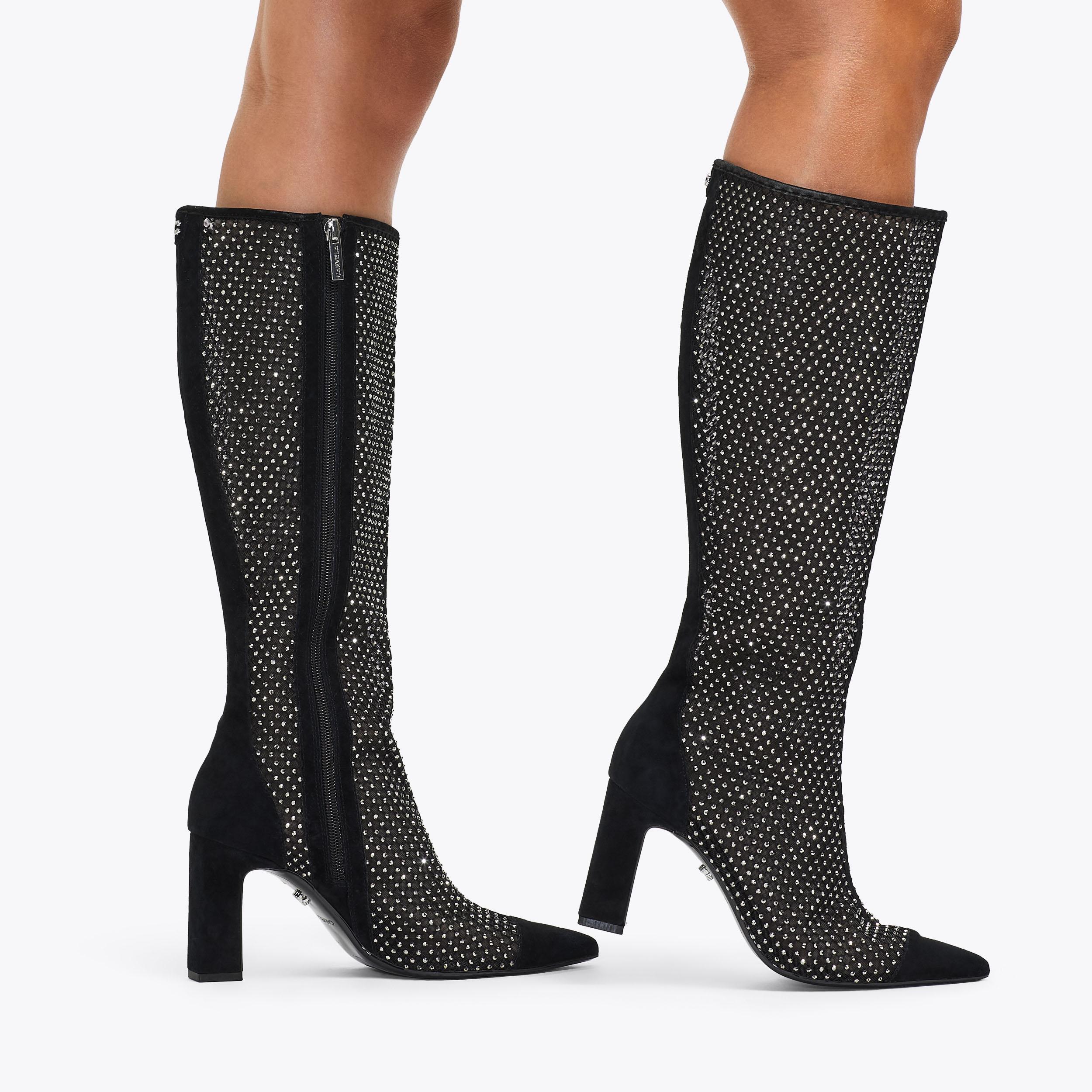 HOTSOX KNEE POINT Crystal Knee High Boot by CARVELA