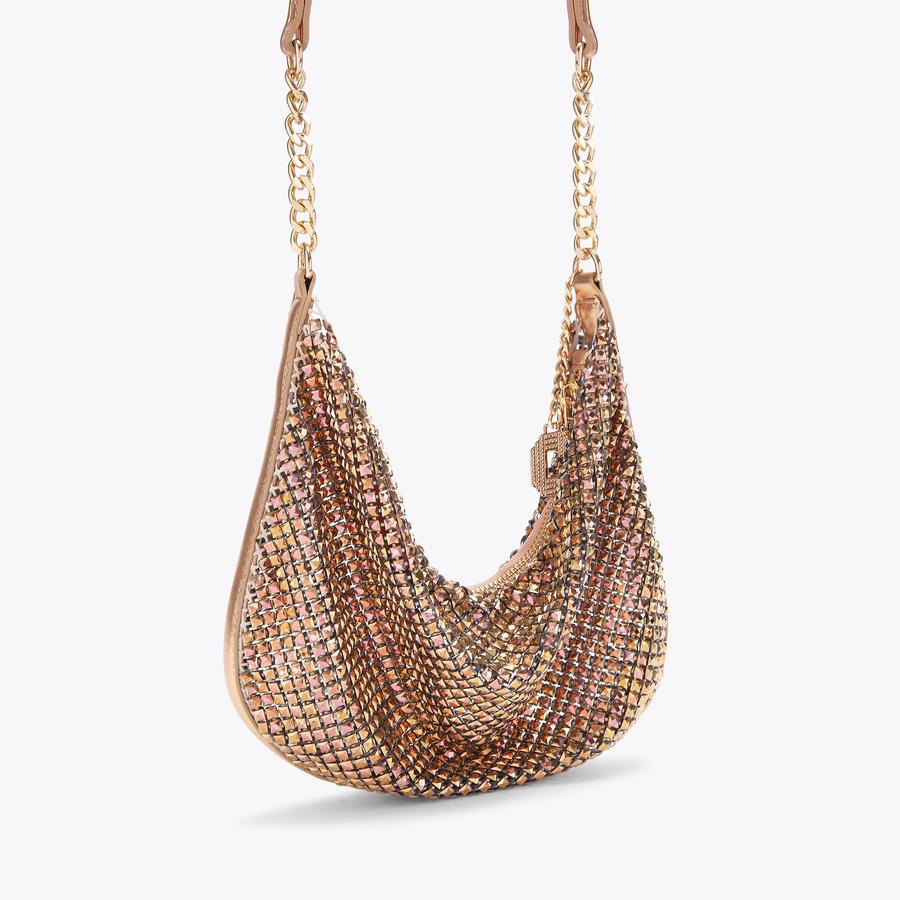 CIAO SHOULDER BAG Rose Gold Chain Shoulder Bag by CARVELA