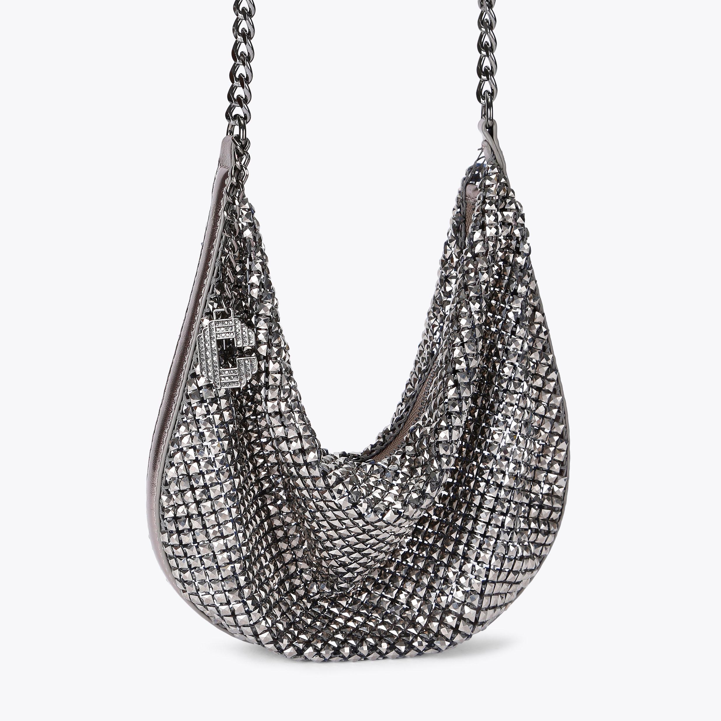 CIAO SHOULDER BAG Silver Shoulder Bag by CARVELA