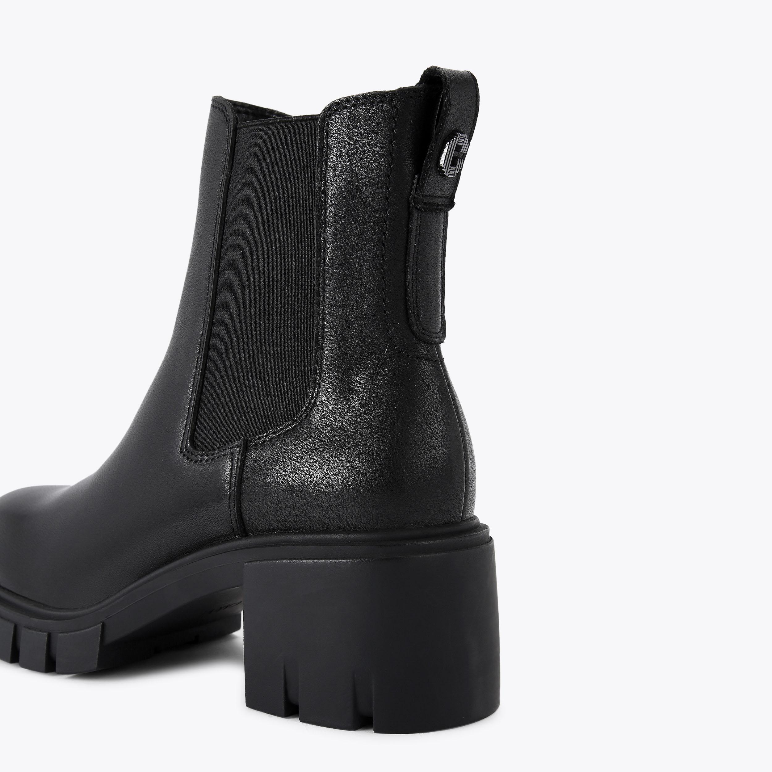 IGNITE CHELSEA Black Leather Chelsea Boot by CARVELA