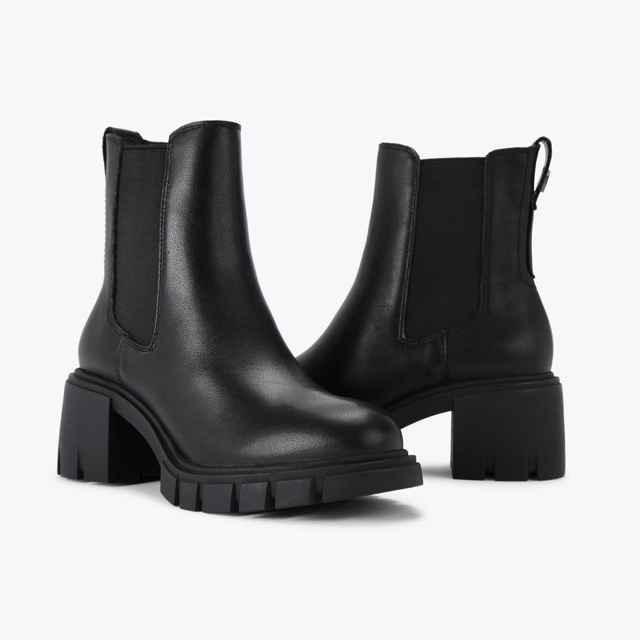 IGNITE CHELSEA Black Leather Chelsea Boot by CARVELA