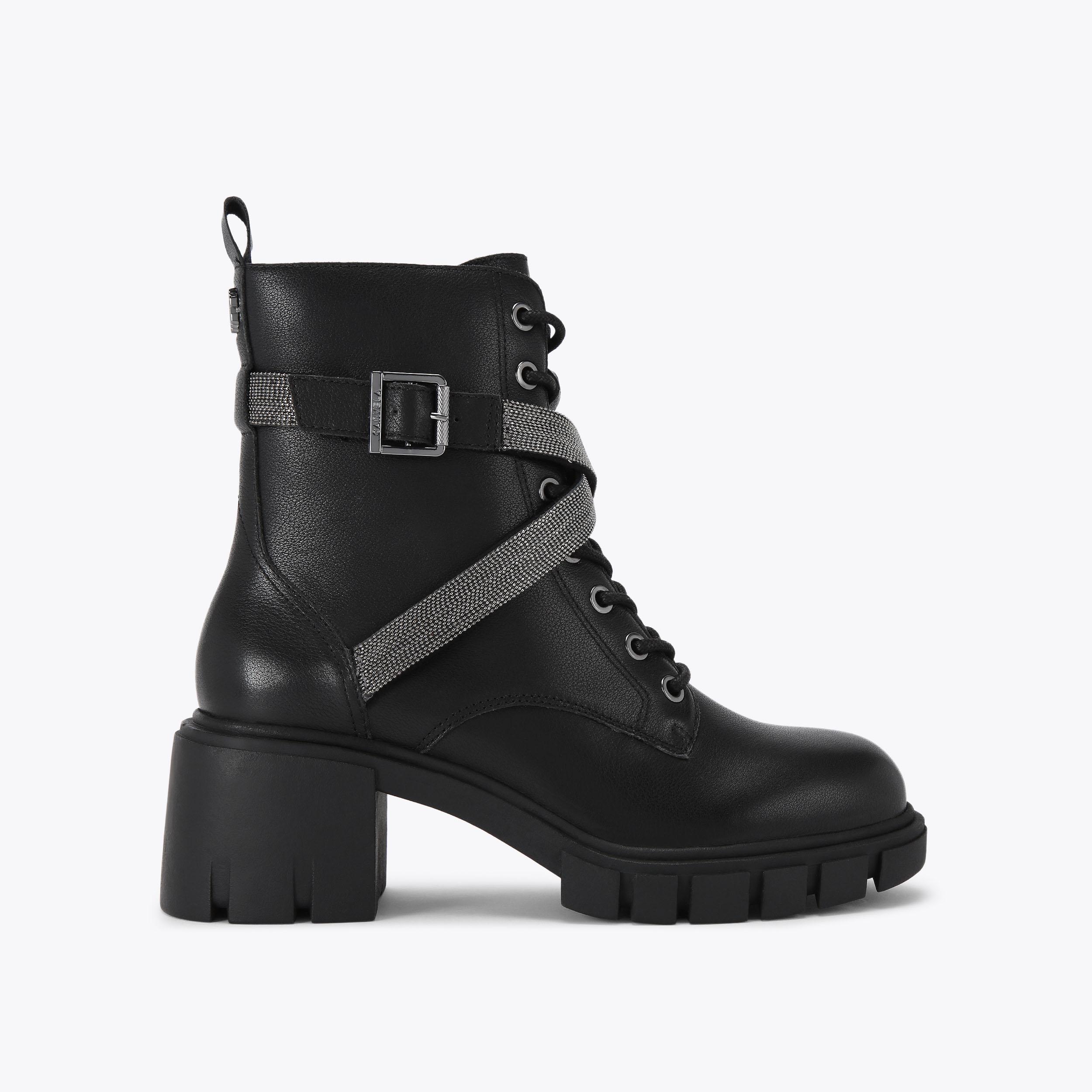 Biker Boots Women s Leather Ankle Boots Kurt Geiger