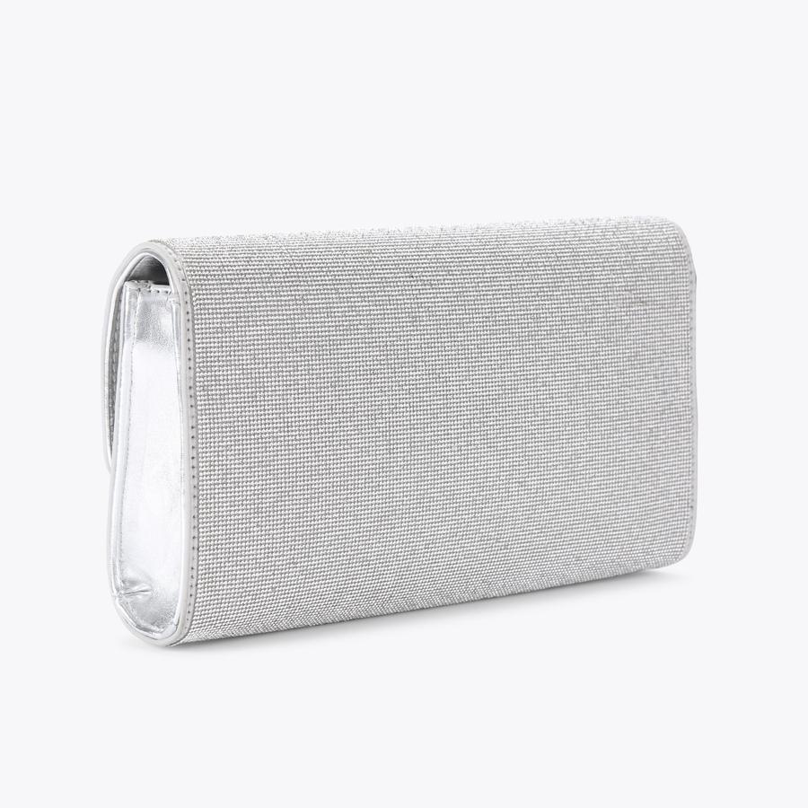 Large silver clutch store