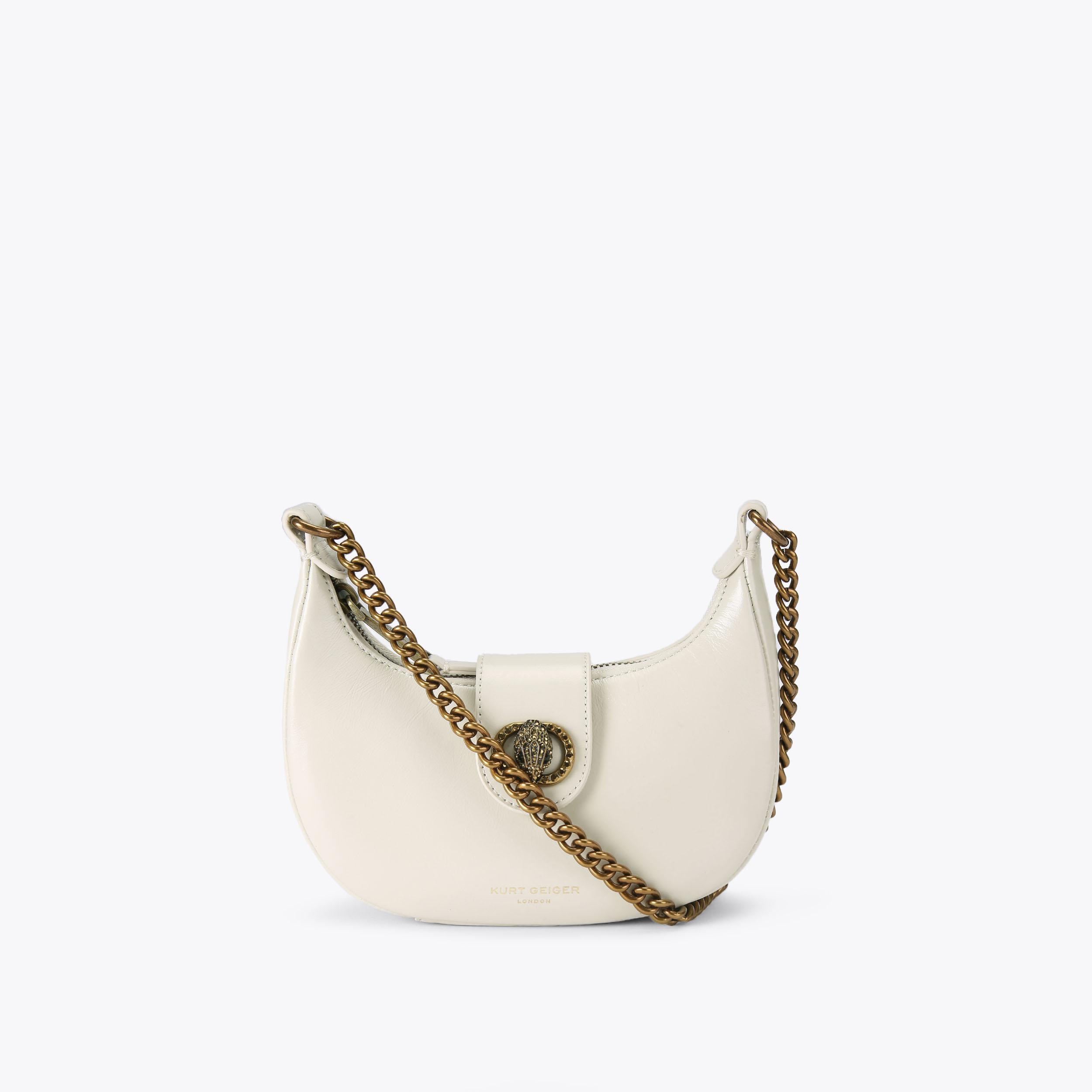 CHELSEA SM HOBO XBODY Bone Cross Body Bag by KURT GEIGER LONDON CHELSEA SM HOBO XBODY Bone Cross Body Bag by KURT GEIGER LONDON
