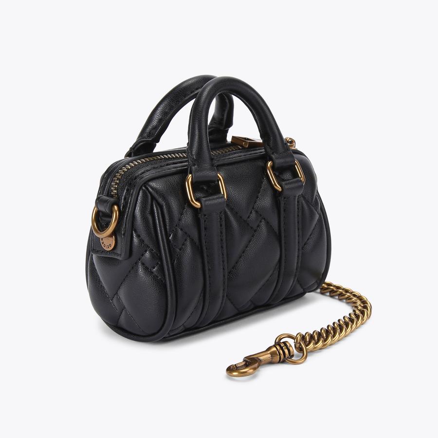 KENSINGTON BOSTON CHARM Black Micro Boston Bag by KURT KENSINGTON BOSTON CHARM Black Micro Boston Bag by KURT