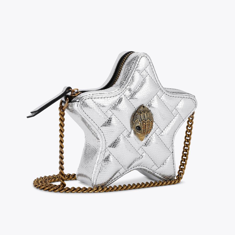 KENSINGTON STAR XBODY Silver Star Cross Body Bag by KURT GEIGER LONDON