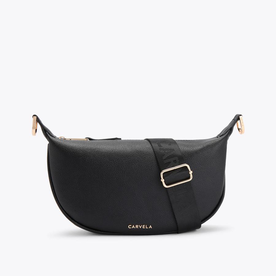 ●PIGMENT●SHIRRING ROUND BAG_BLACK Ulrikke Crossbody Bag – Silfenstudio COM