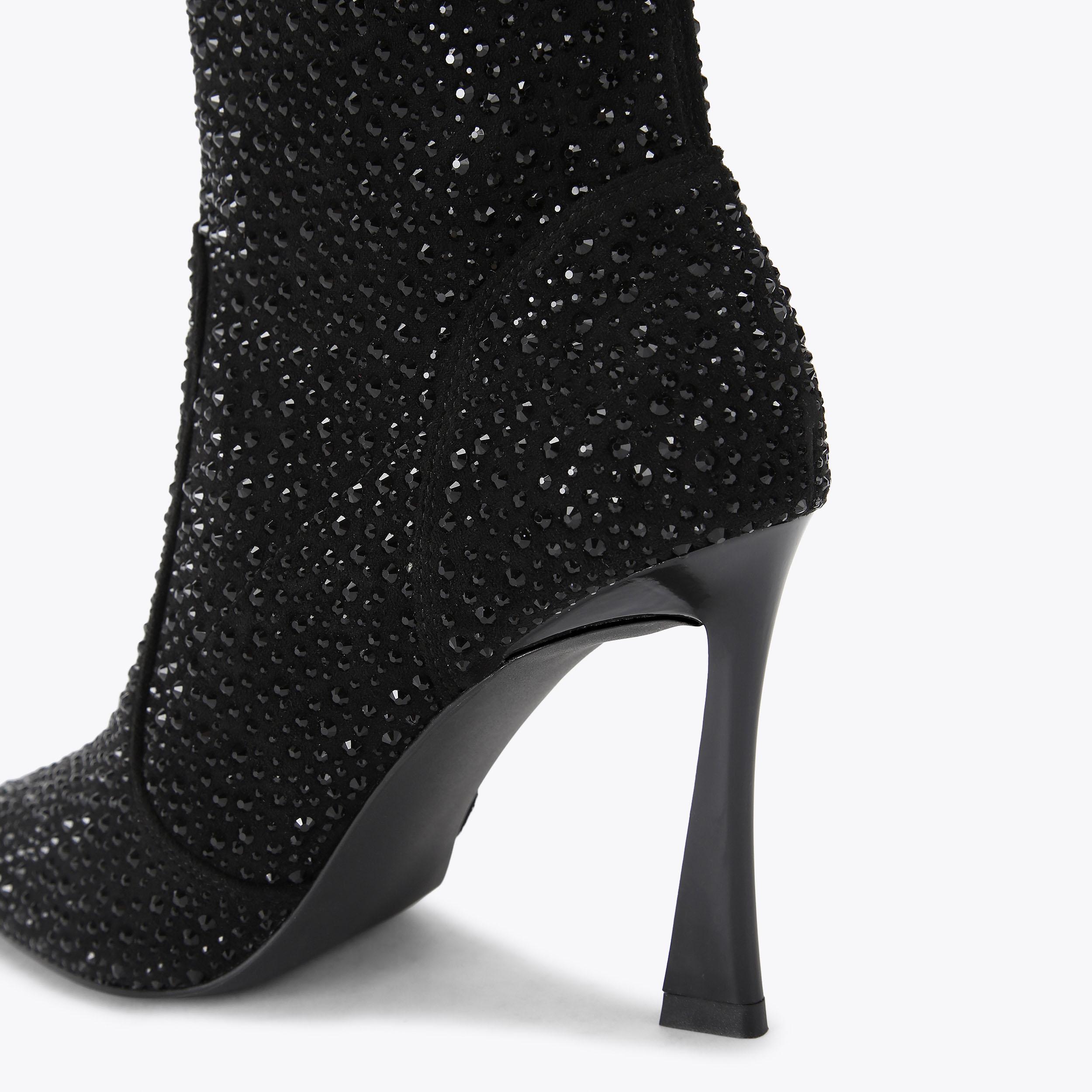 SWEETIE Black Crystal Ankle Boot by KG KURT GEIGER