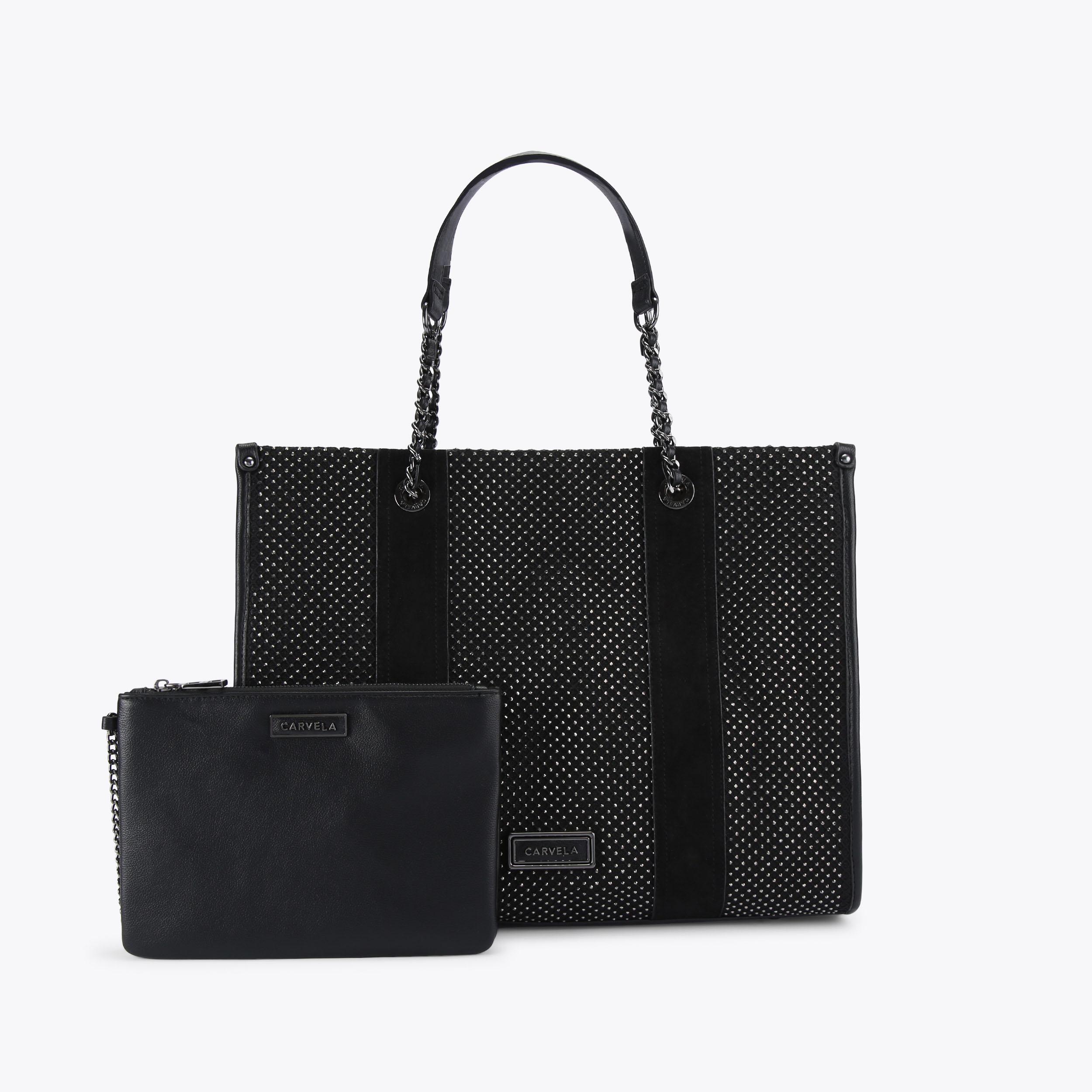 carvela by kurt geiger HOTSOX LARGE TOTE Crystal Large Tote Bag by CARVELA