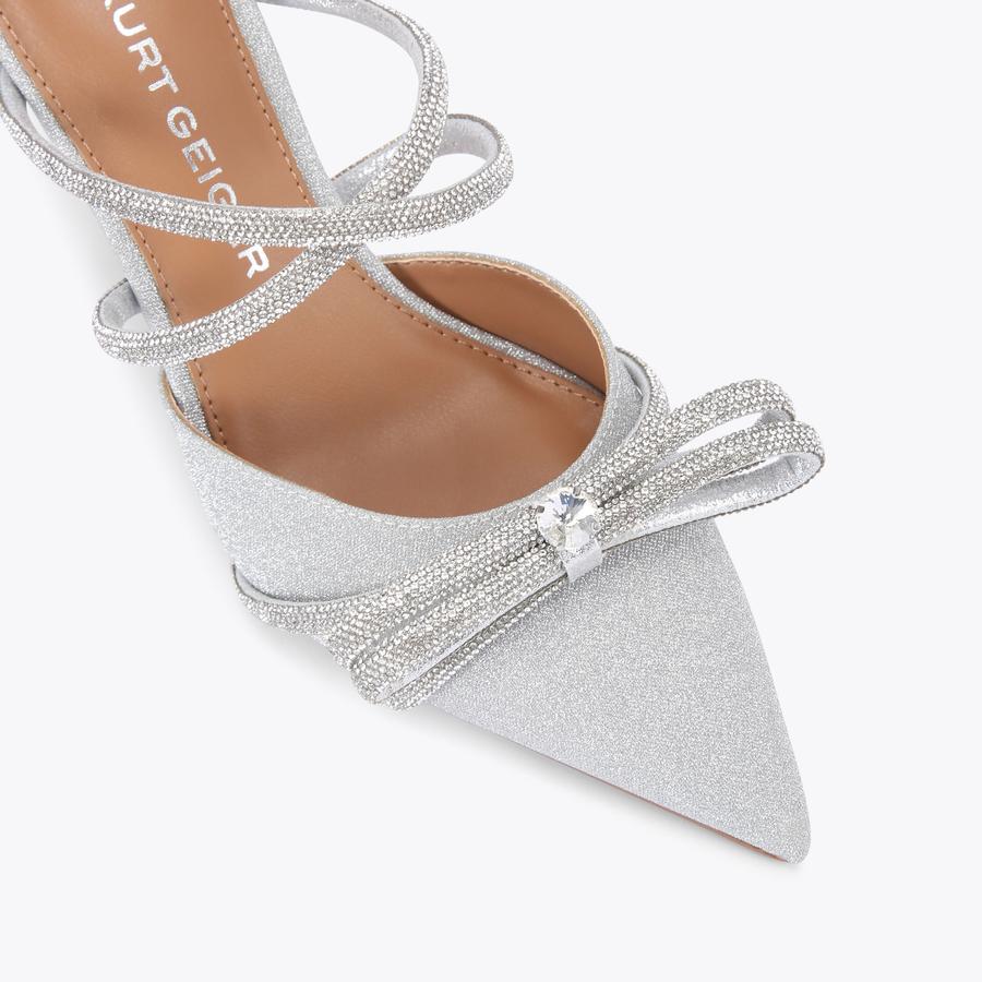 AVERY Silver Mule Heel by KG KURT GEIGER