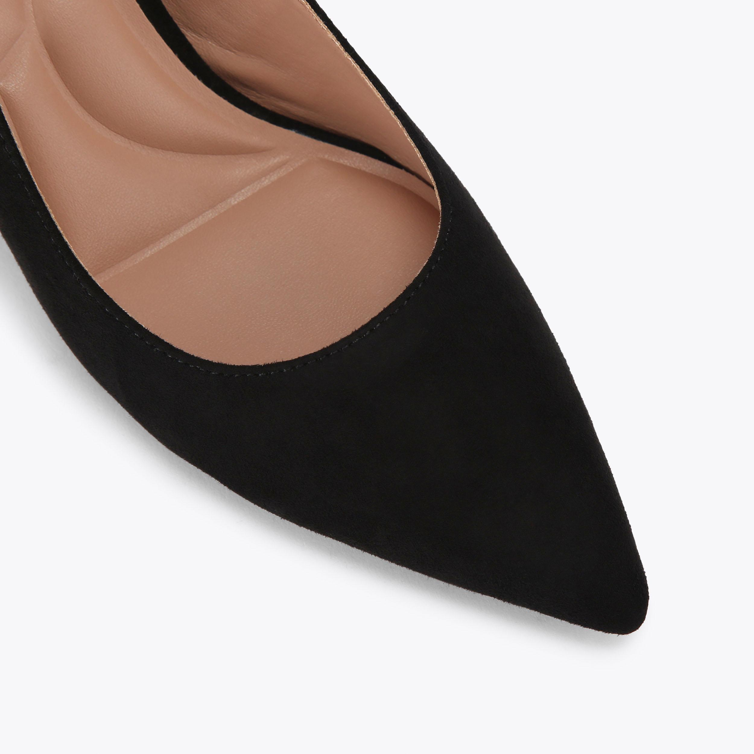 ALLEGRA SLING Black Suede Heel by CARVELA