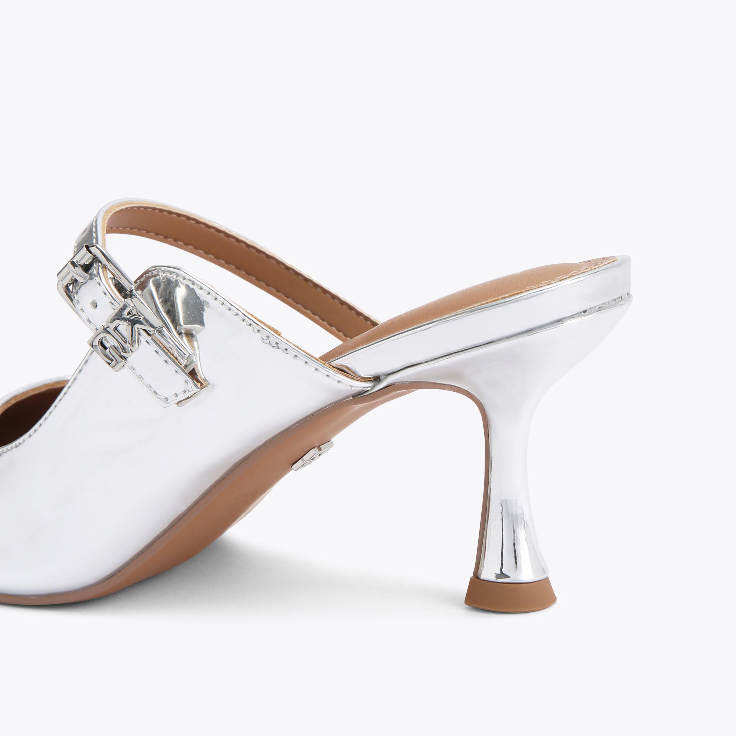 【COLOR iN ID】silver point platform mule LIZZY-SILVER PLATFORM MULE | AZALEA WANG