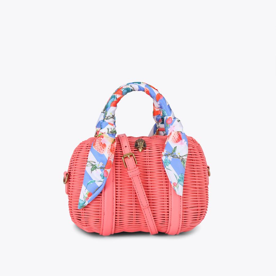 KENSINGTON BASKET BOSTON Sugar Coral Basket Bag by KURT GEIGER LONDON