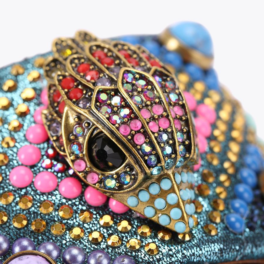 KENSINGTON FLAT JEWEL Blue Jewelled Slip On Sandal by KURT KENSINGTON FLAT JEWEL Blue Jewelled Slip On Sandal by KURT