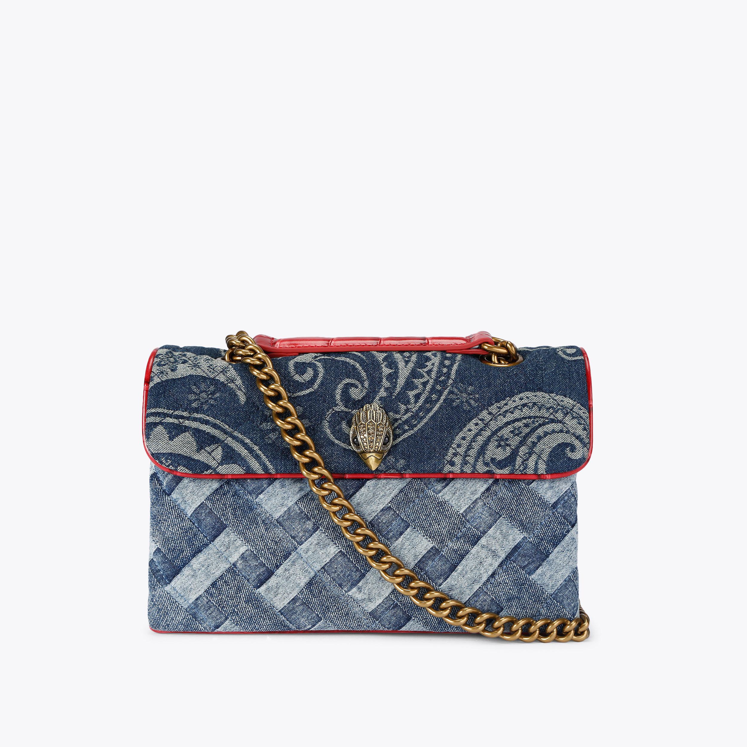 carvela by kurt geiger KENSINGTON BAG Blue Denim Bleached Shoulder Bag by KURT GEIGER LONDON