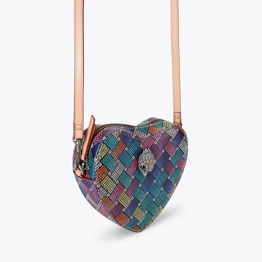 セール 登場から人気沸騰 CAMDEN HEART XBODY Rainbow Canvas Monogram Bag by KURT 犬服・アクセサリー