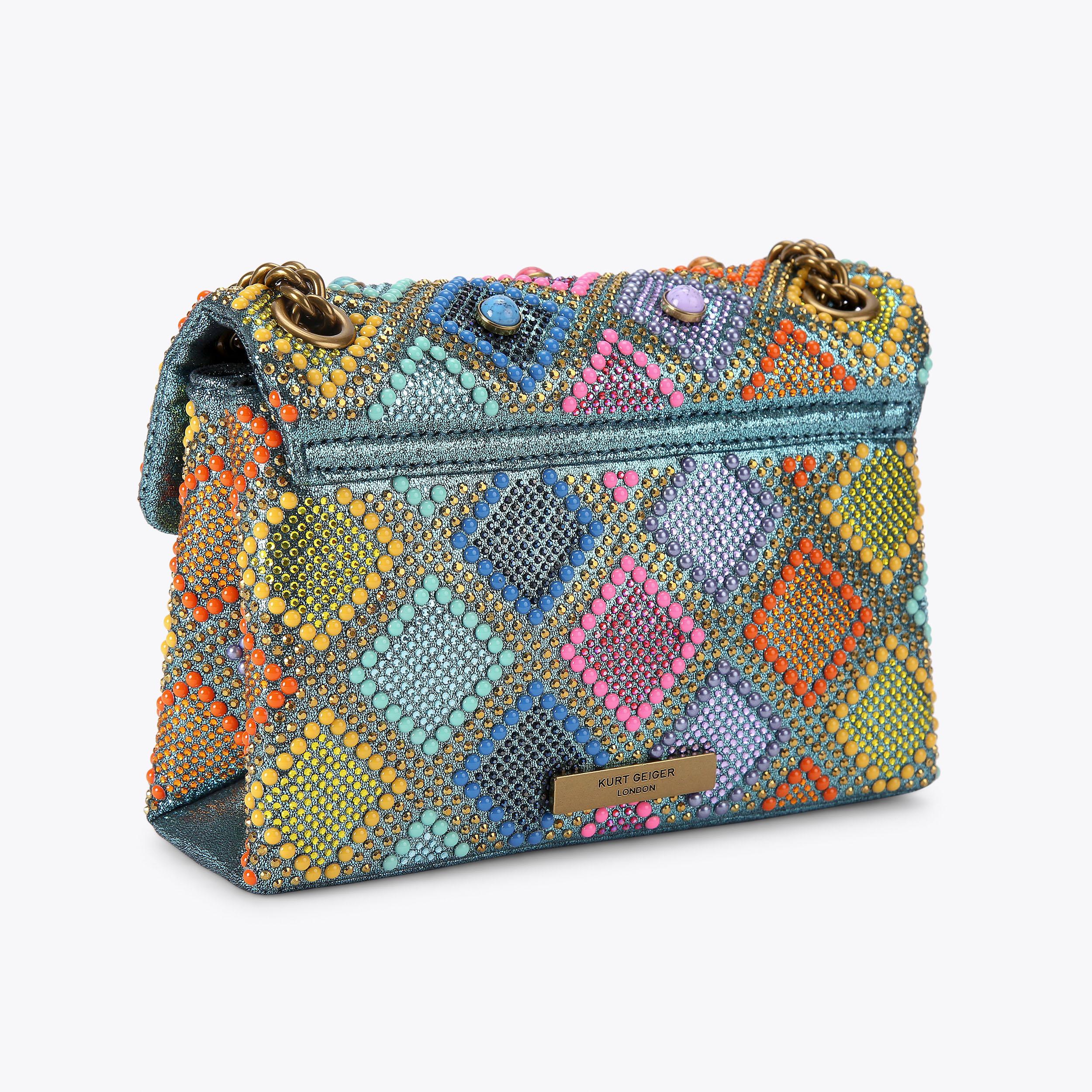 MINI KENSINGTON JEWEL Fabric Mini Bag by KURT GEIGER LONDON MINI KENSINGTON JEWEL Fabric Mini Bag by KURT GEIGER LONDON