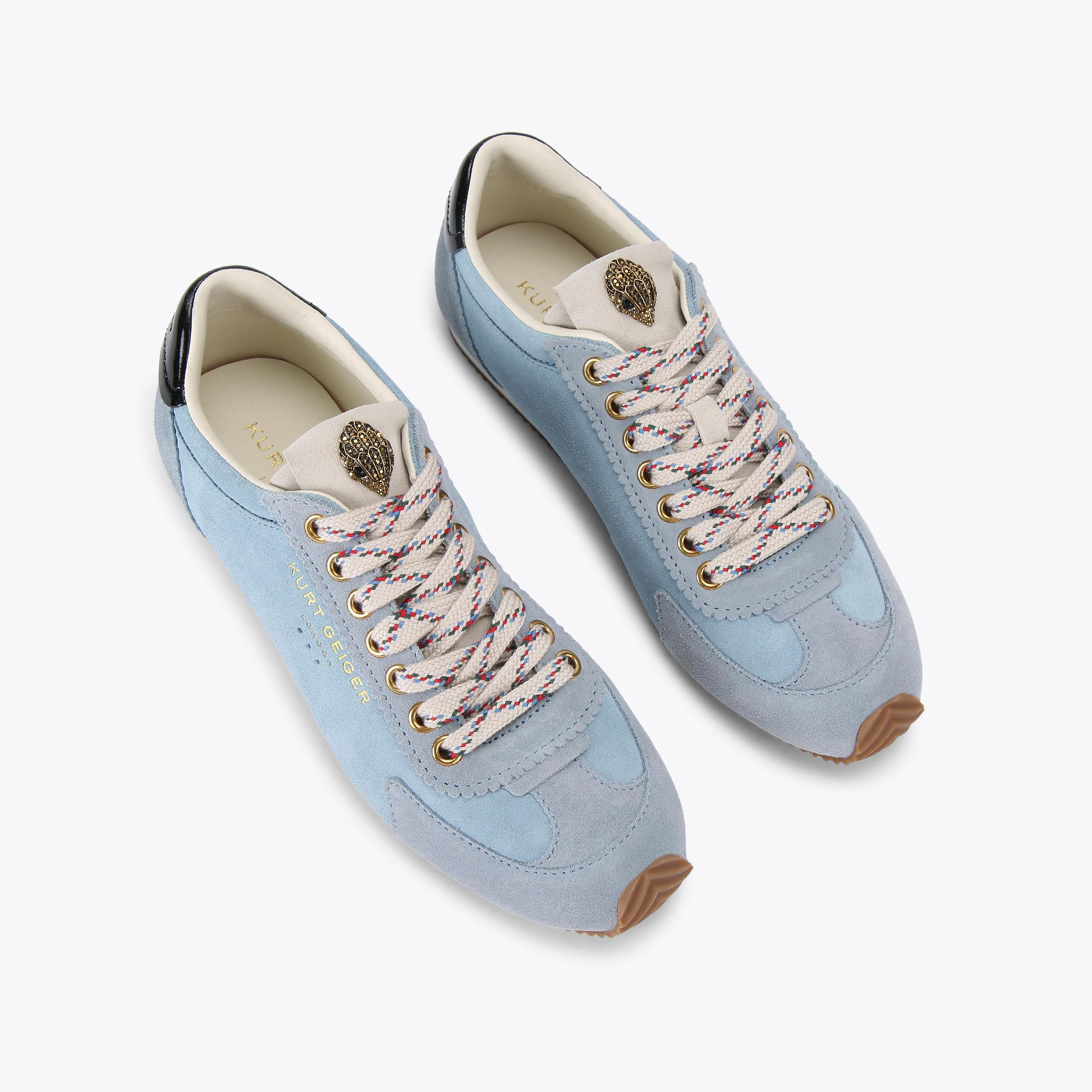 ISLINGTON SNEAKER Peach Suede Lace Up Sneakers by KURT