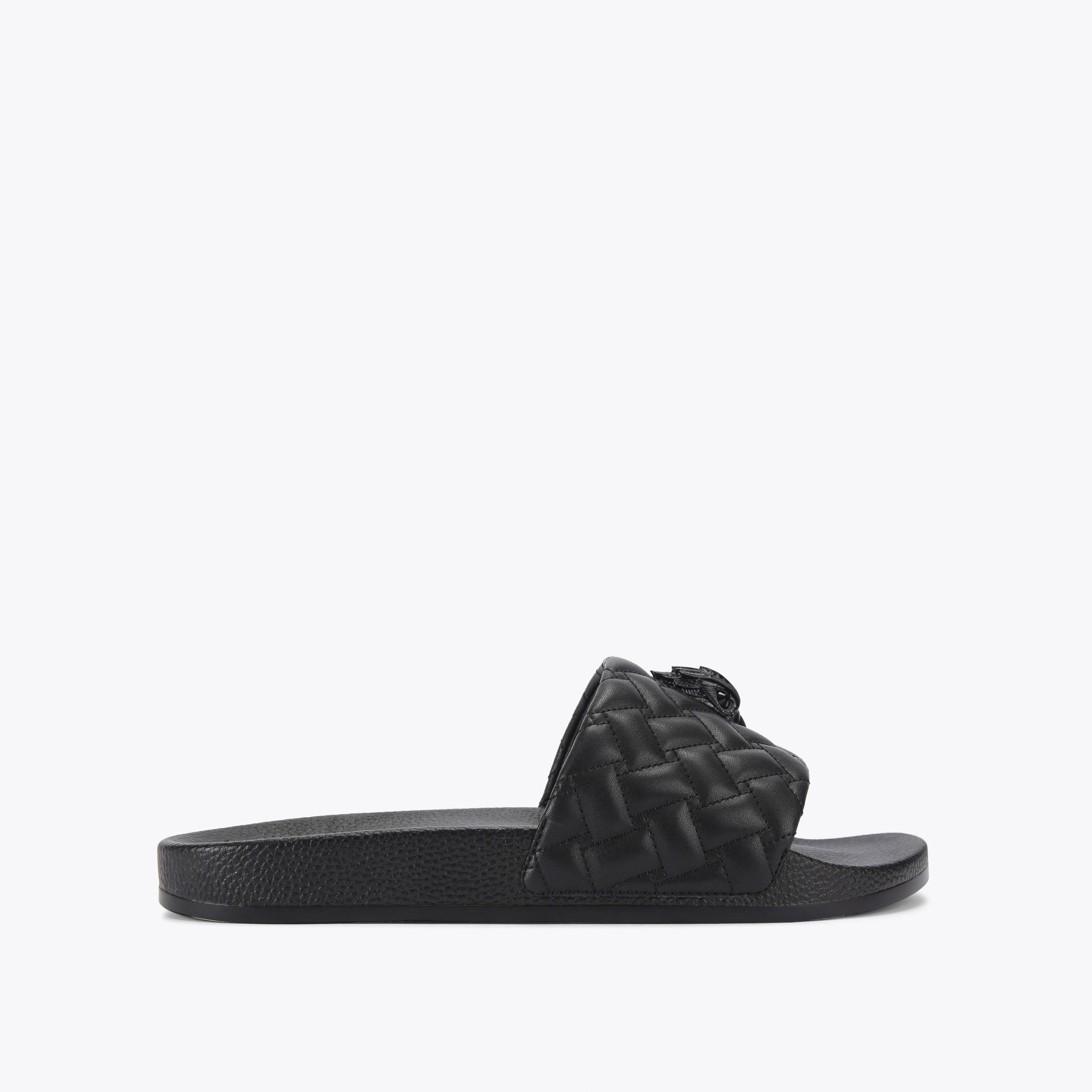 carvela by kurt geiger MEENA EAGLE MENS Black Slip On Sandal by KURT GEIGER LONDON