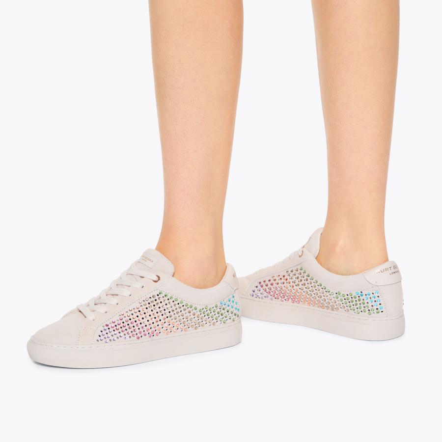 LANE CRYSTAL Rainbow Crystal Sneaker by KURT GEIGER LONDON