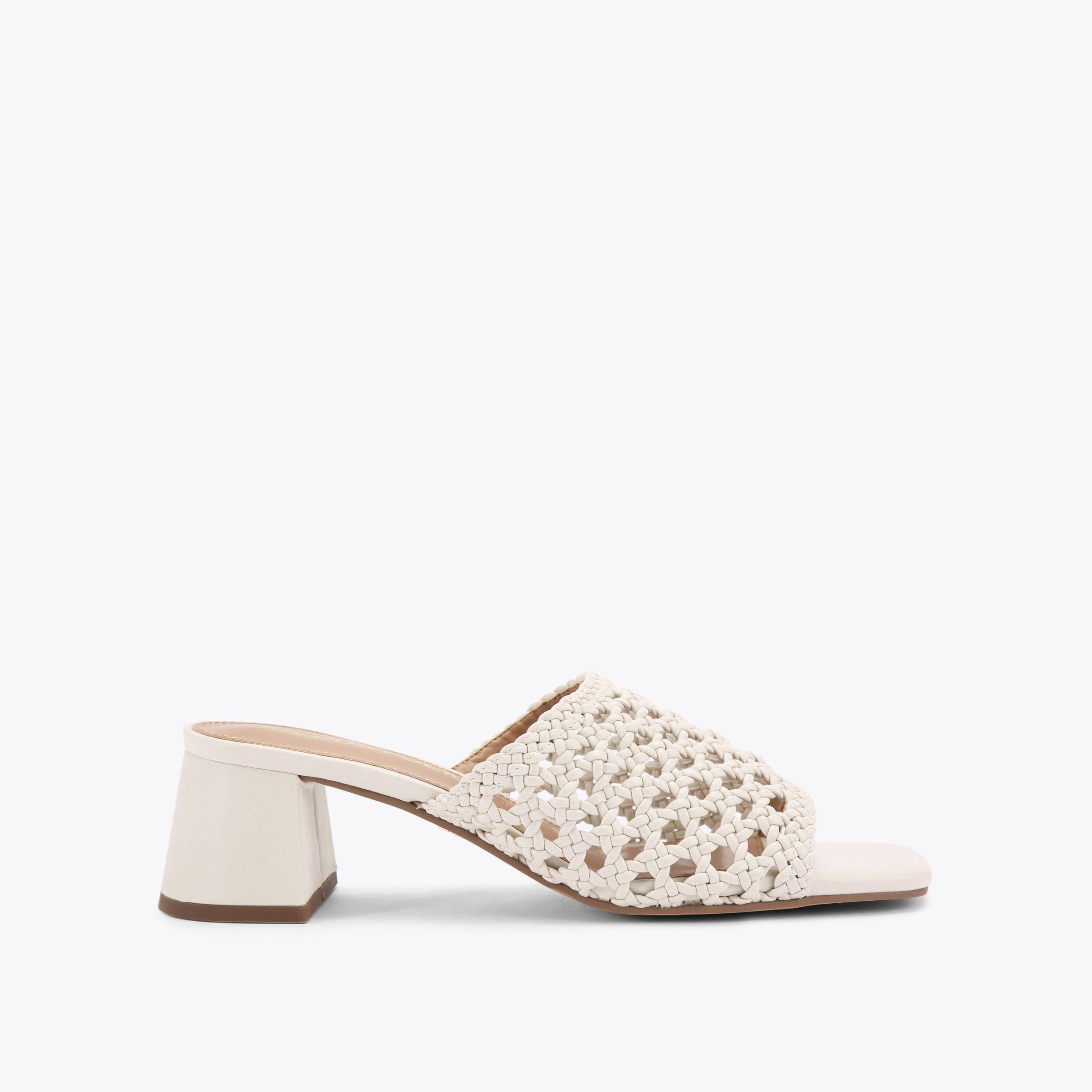 REMI White Hole Block Heel by KG KURT GEIGER