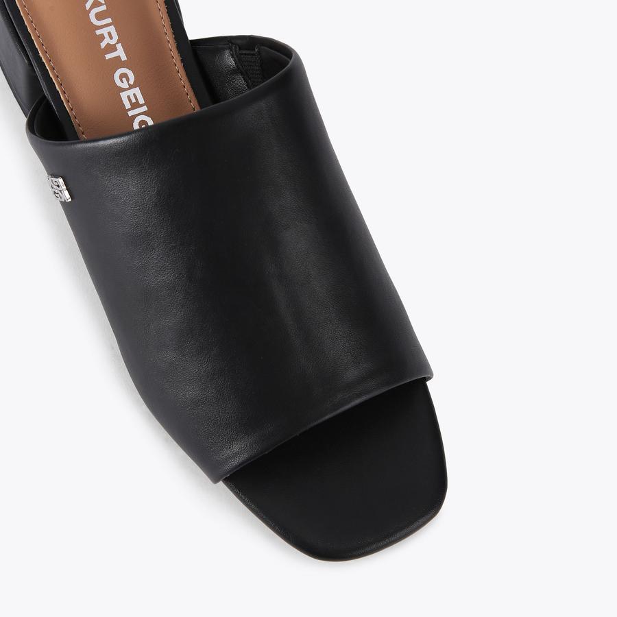 PAMELA Black Mule Heel by KG KURT GEIGER