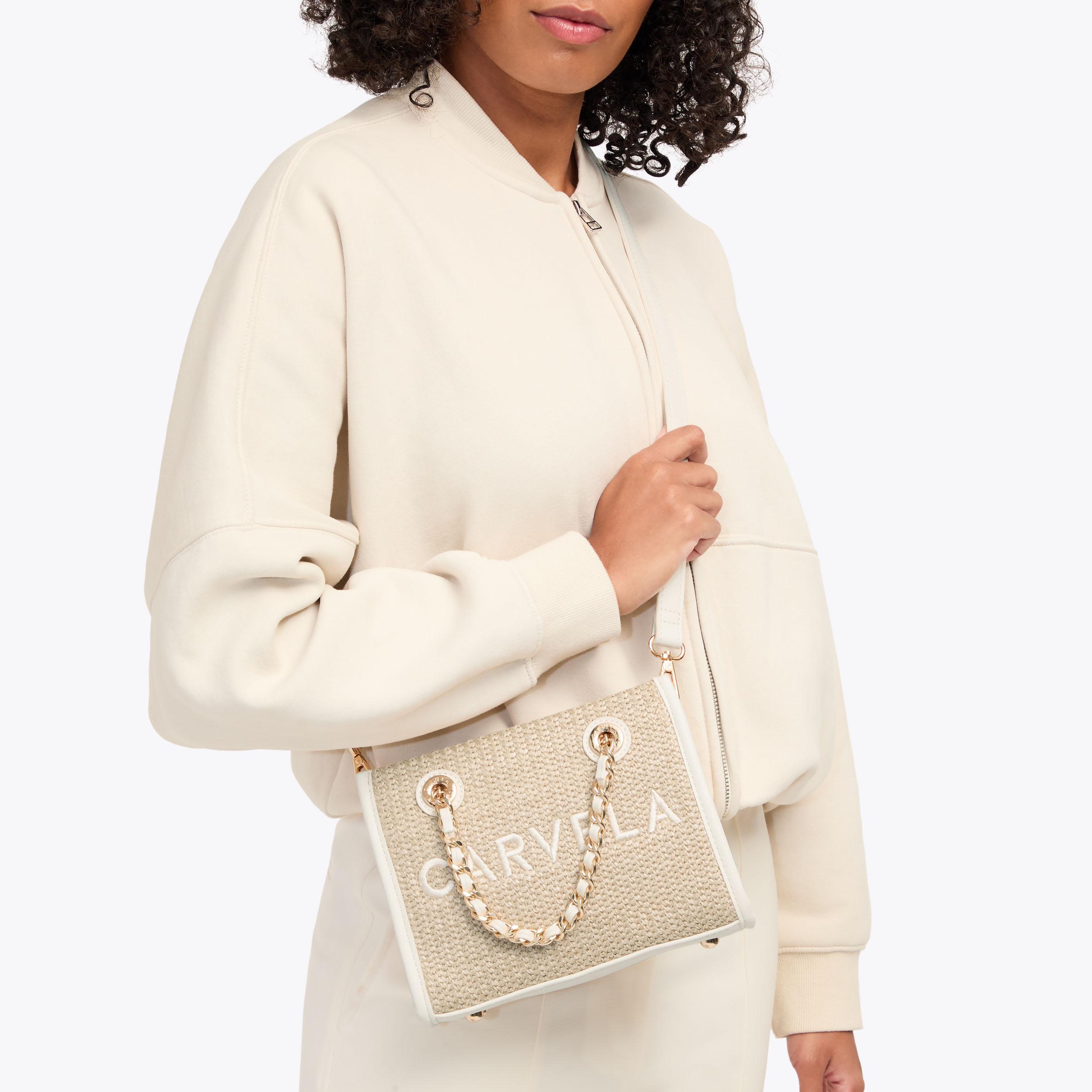 RAFFIA TOTE MICRO