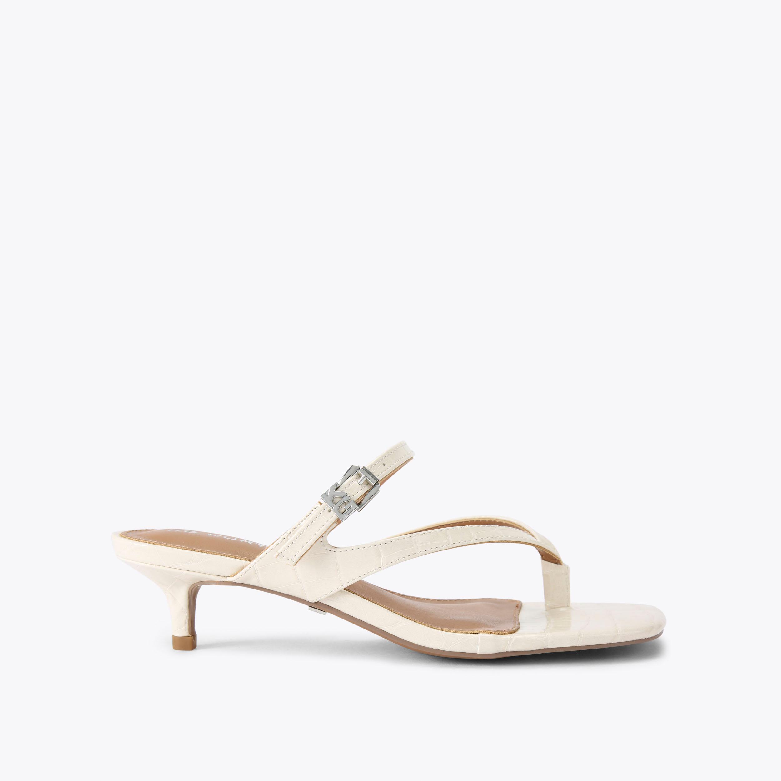 carvela by kurt geiger SIAN Bone Croc Embossed Heel by KG KURT GEIGER