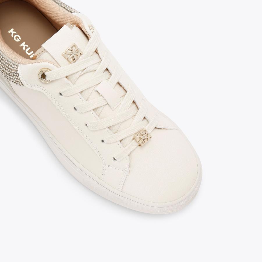 KALI GEM Gold Crystal Sneaker by KG KURT GEIGER