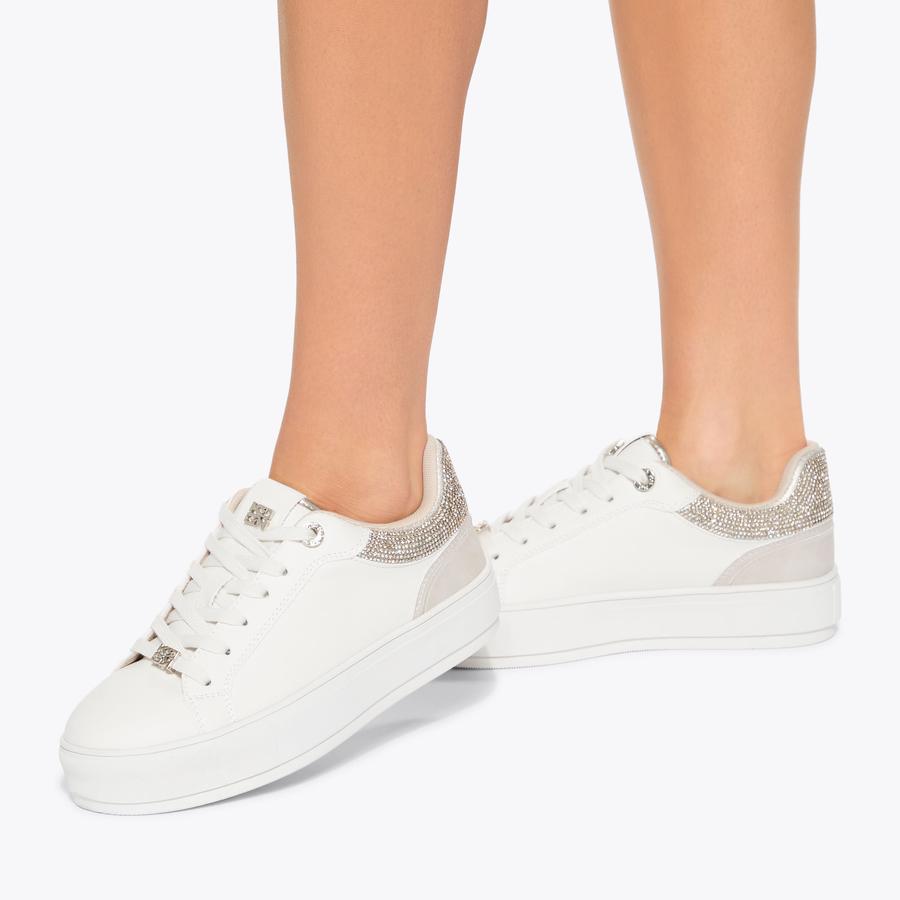 KALI GEM Gold Crystal Sneaker by KG KURT GEIGER