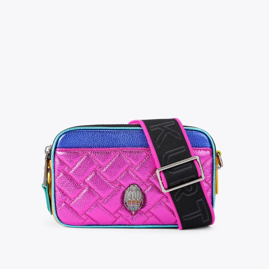 2ZIP KENSINGTON CAMERA Fuchsia Metallic Camera Bag by KURT GEIGER